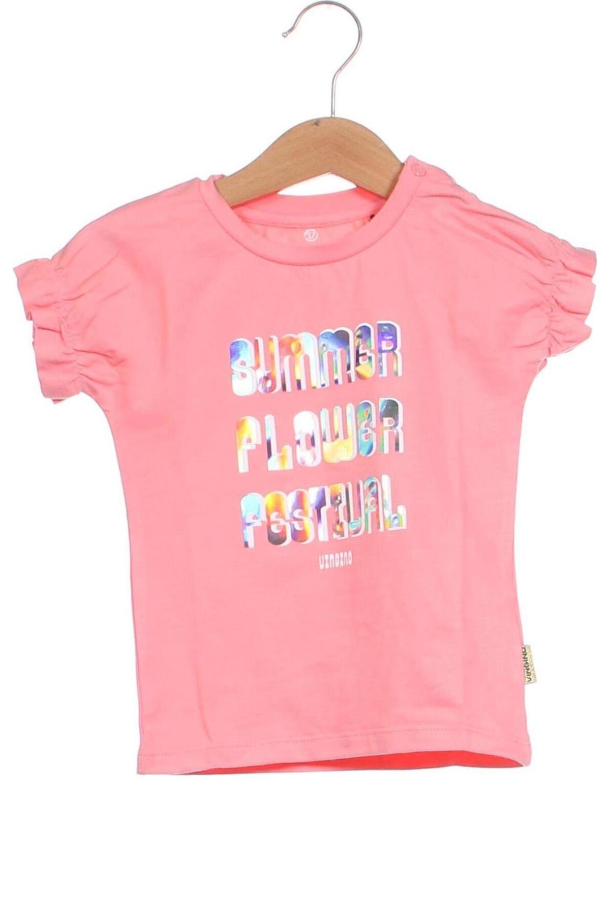 Kinder Shirt Vingino, Größe 12-18m/ 80-86 cm, Farbe Rosa, Preis 5,99 €