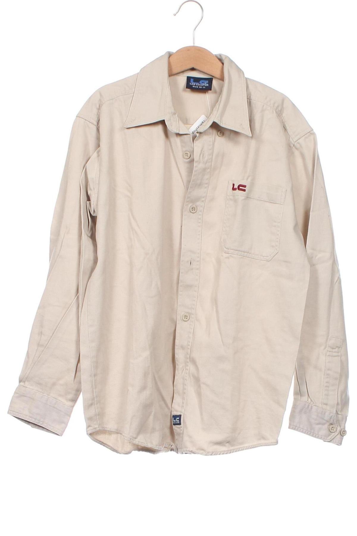 Kinderhemd Lee Cooper, Größe 10-11y/ 146-152 cm, Farbe Beige, Preis € 4,99