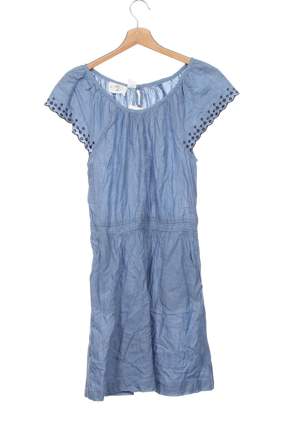 Kinderkleid H&M L.O.G.G., Größe 14-15y/ 168-170 cm, Farbe Blau, Preis € 4,79