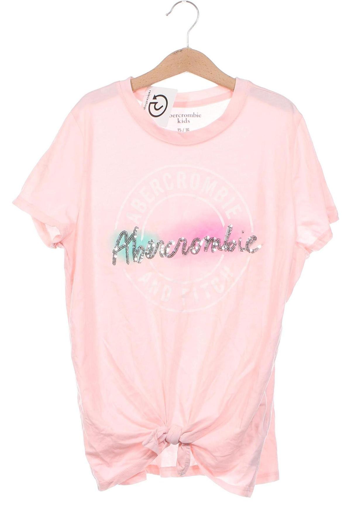 Dziecięcy T-shirt Abercrombie Kids, Rozmiar 13-14y/ 164-168 cm, Kolor Różowy, Cena 33,49 zł