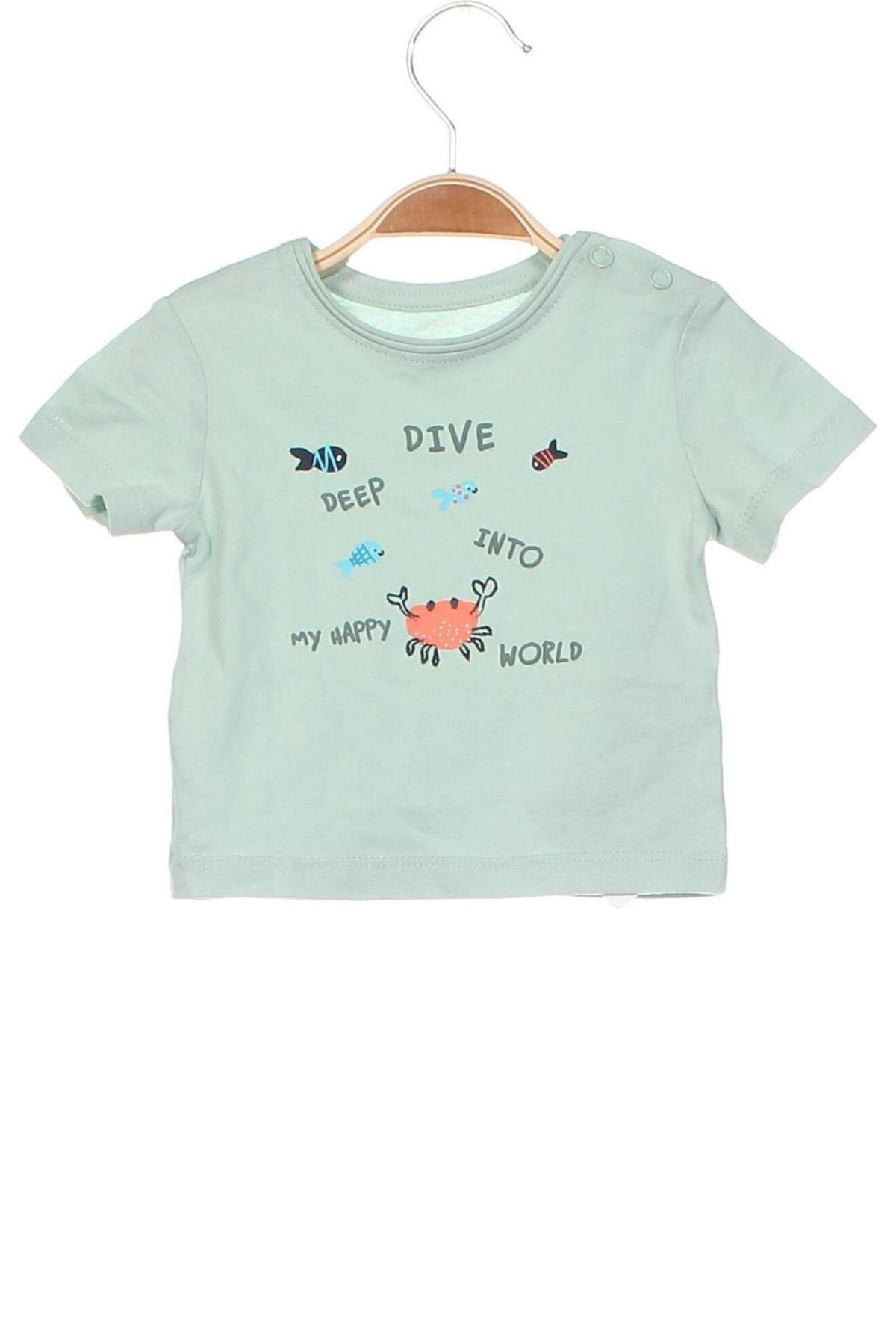 Dziecięcy T-shirt S.Oliver, Rozmiar 2-3m/ 56-62 cm, Kolor Zielony, Cena 25,99 zł