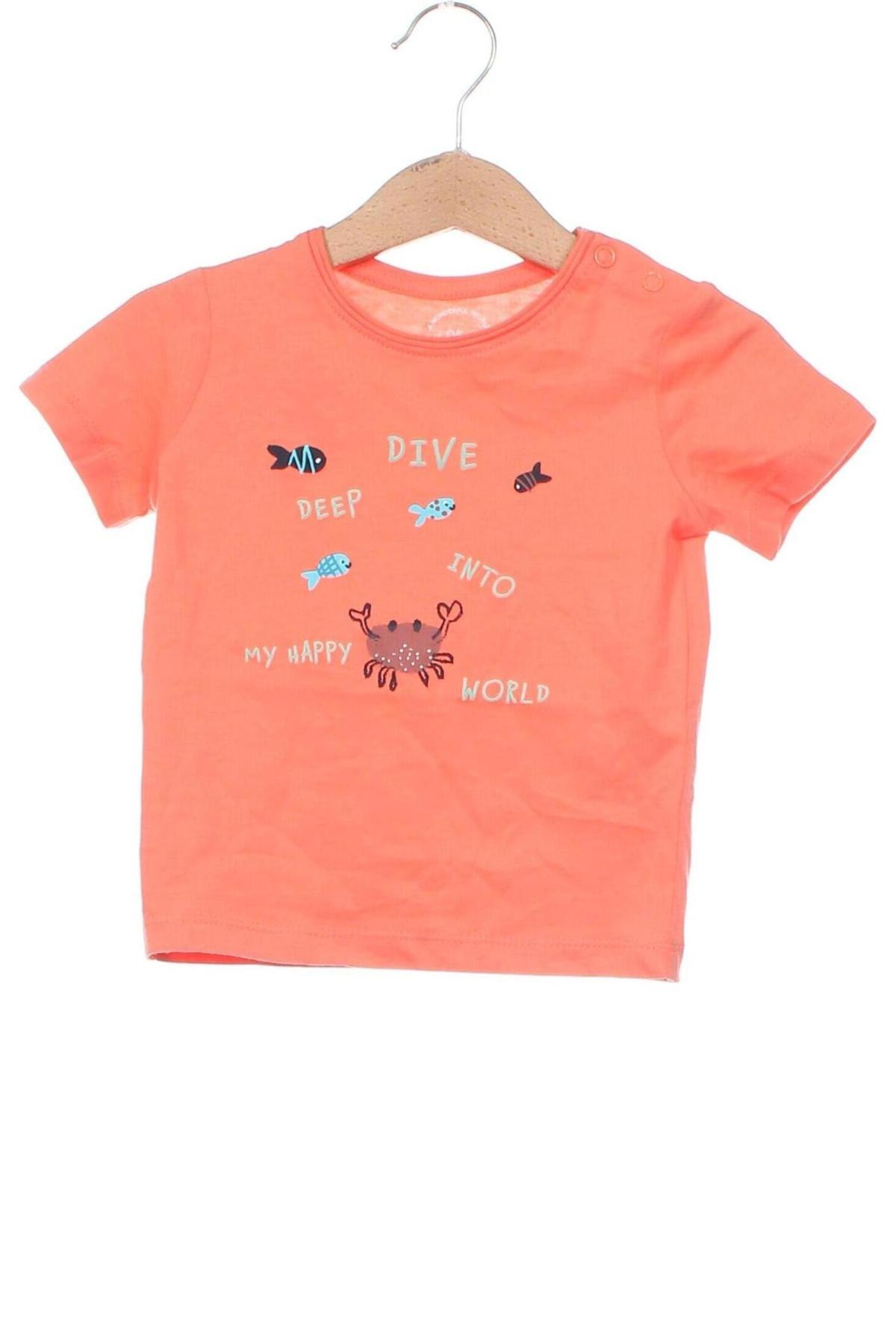 Kinder T-Shirt S.Oliver, Größe 9-12m/ 74-80 cm, Farbe Orange, Preis € 4,29