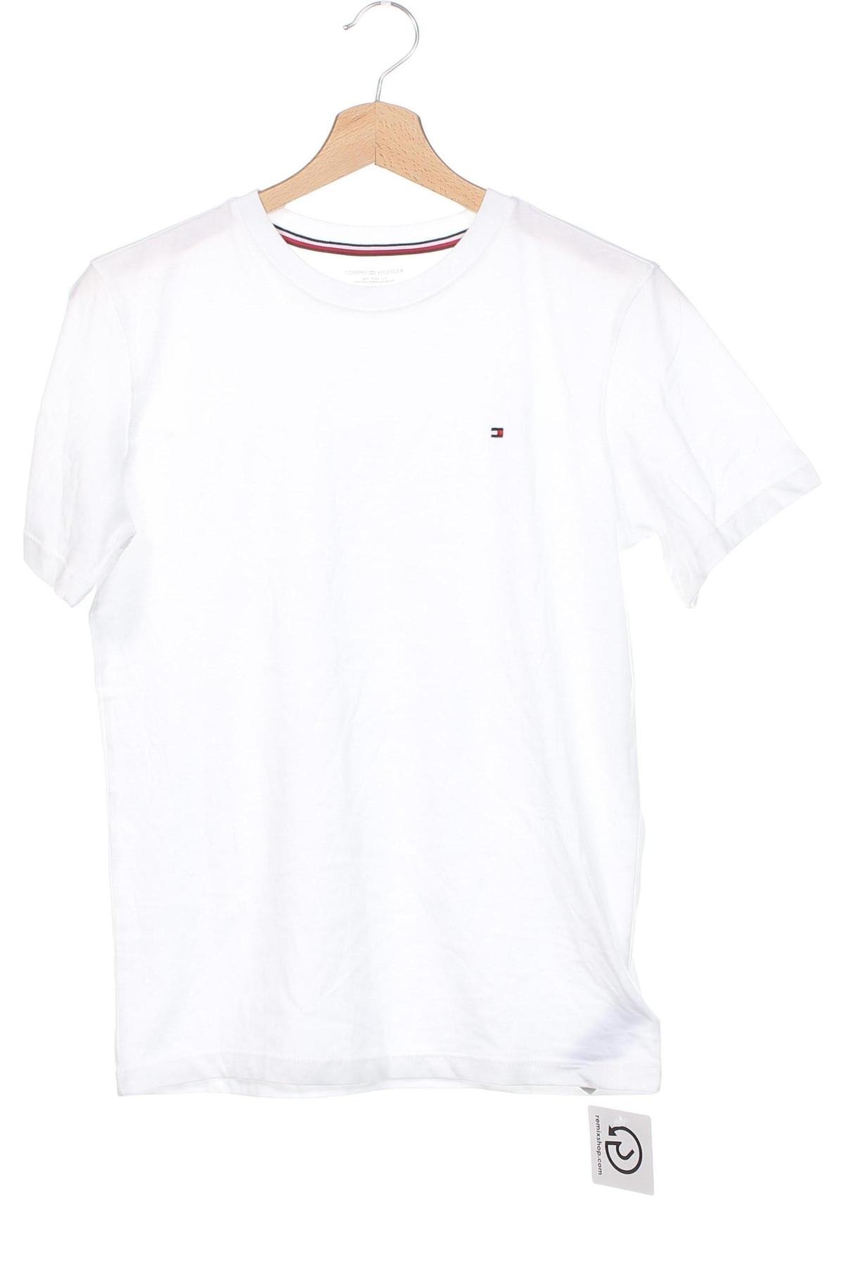 Dziecięcy T-shirt Tommy Hilfiger, Rozmiar 12-13y/ 158-164 cm, Kolor Biały, Cena 127,99 zł