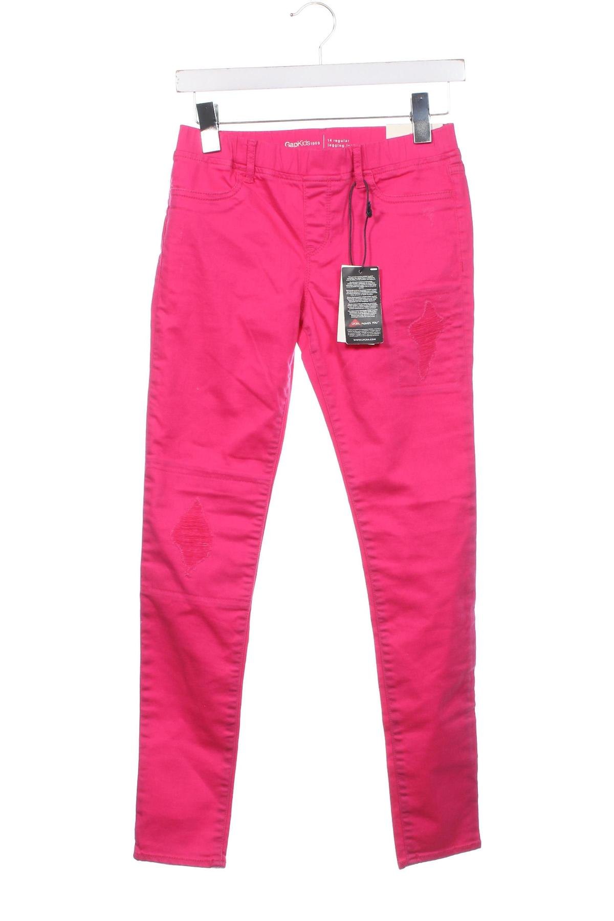 Kinderjeans Gap Kids, Größe 13-14y/ 164-168 cm, Farbe Rosa, Preis 8,46 €