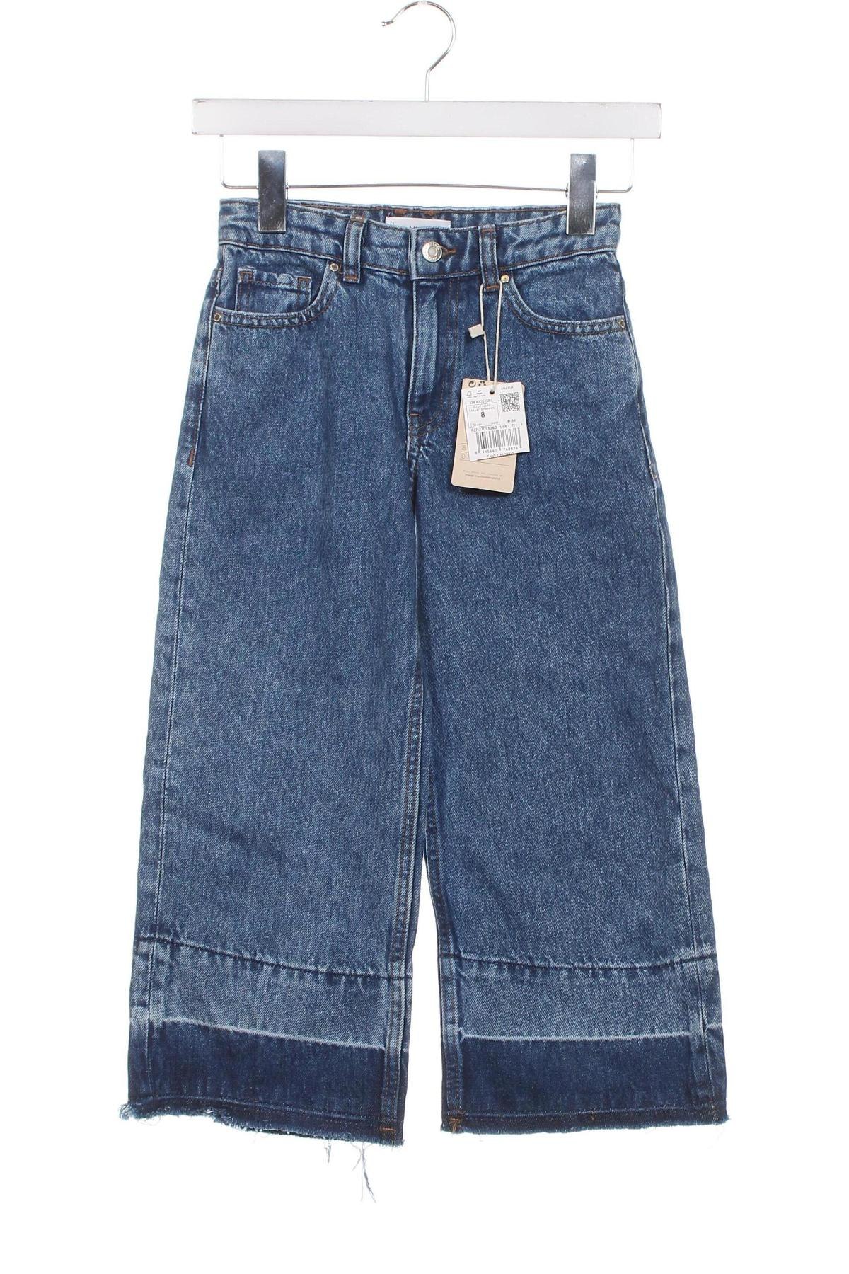 Kinderjeans Mango, Größe 7-8y/ 128-134 cm, Farbe Blau, Preis 12,37 €