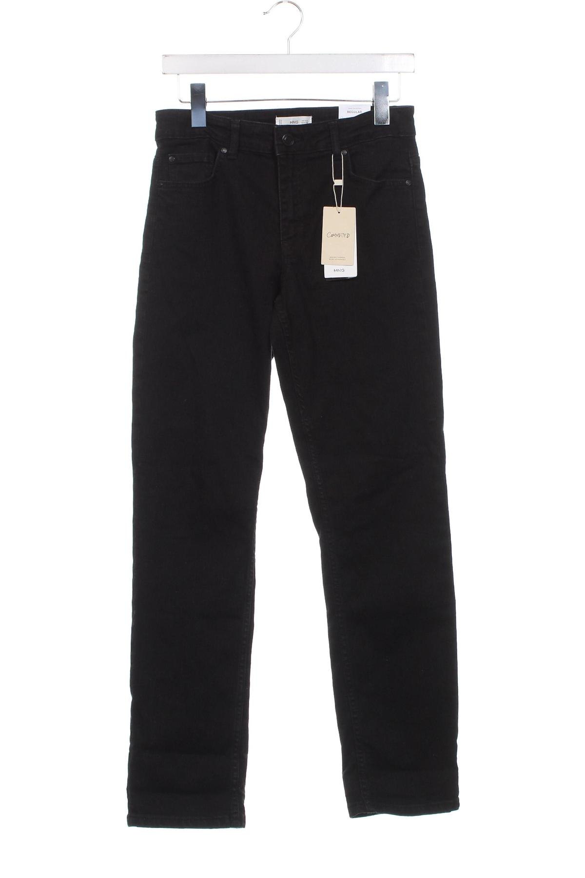 Kinderjeans Mango, Größe 13-14y/ 164-168 cm, Farbe Schwarz, Preis € 12,37