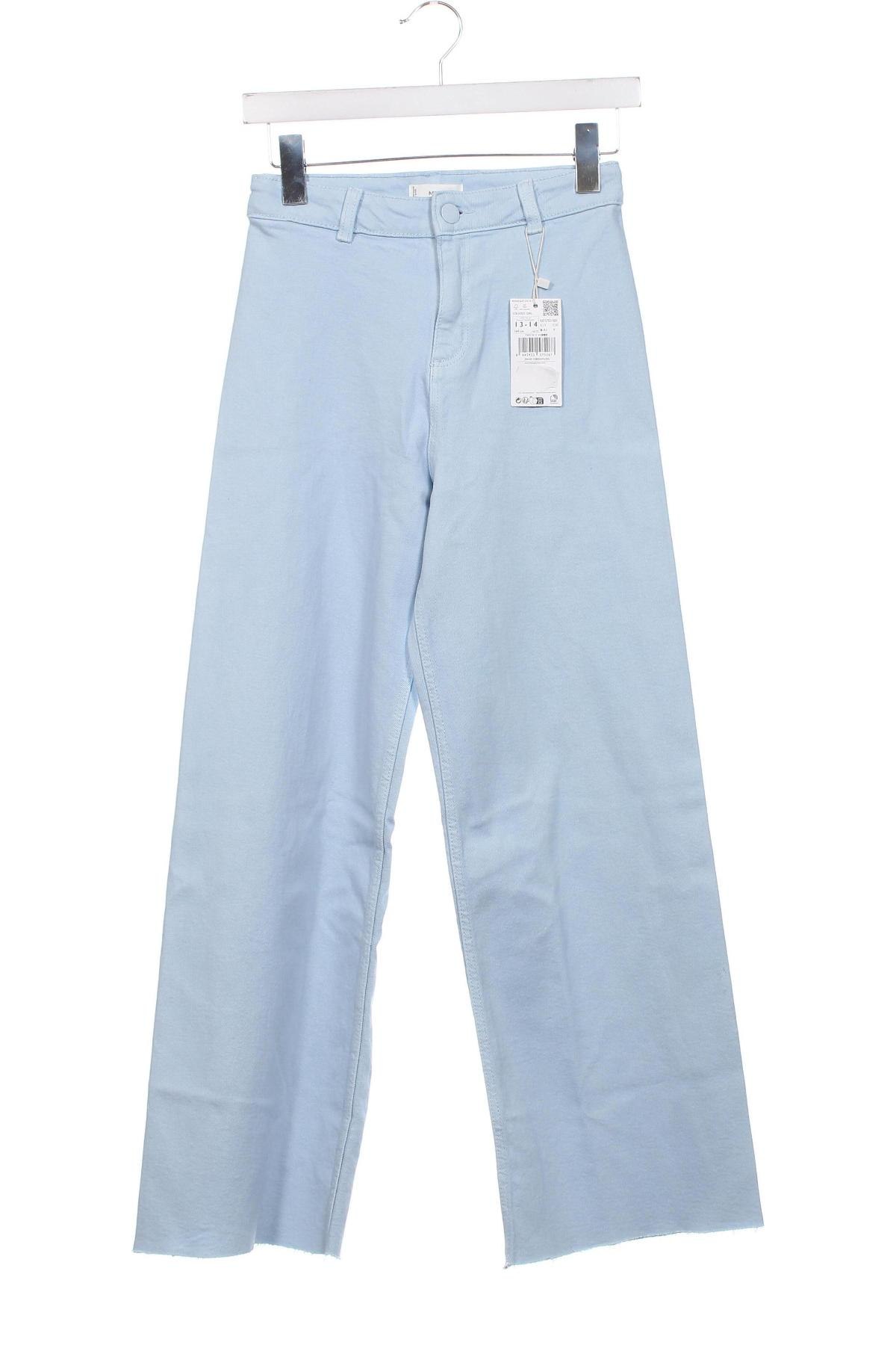 Kinderjeans Mango, Größe 13-14y/ 164-168 cm, Farbe Blau, Preis 12,37 €