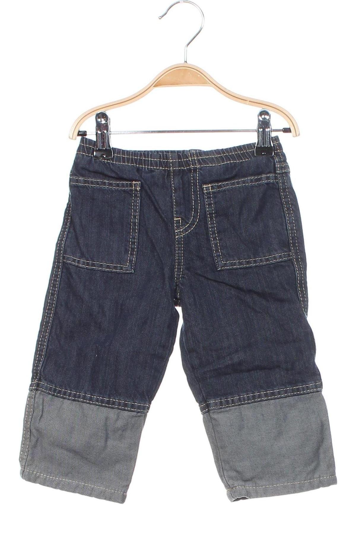 Dziecięce jeansy United Colors Of Benetton, Rozmiar 6-9m/ 68-74 cm, Kolor Niebieski, Cena 69,39 zł