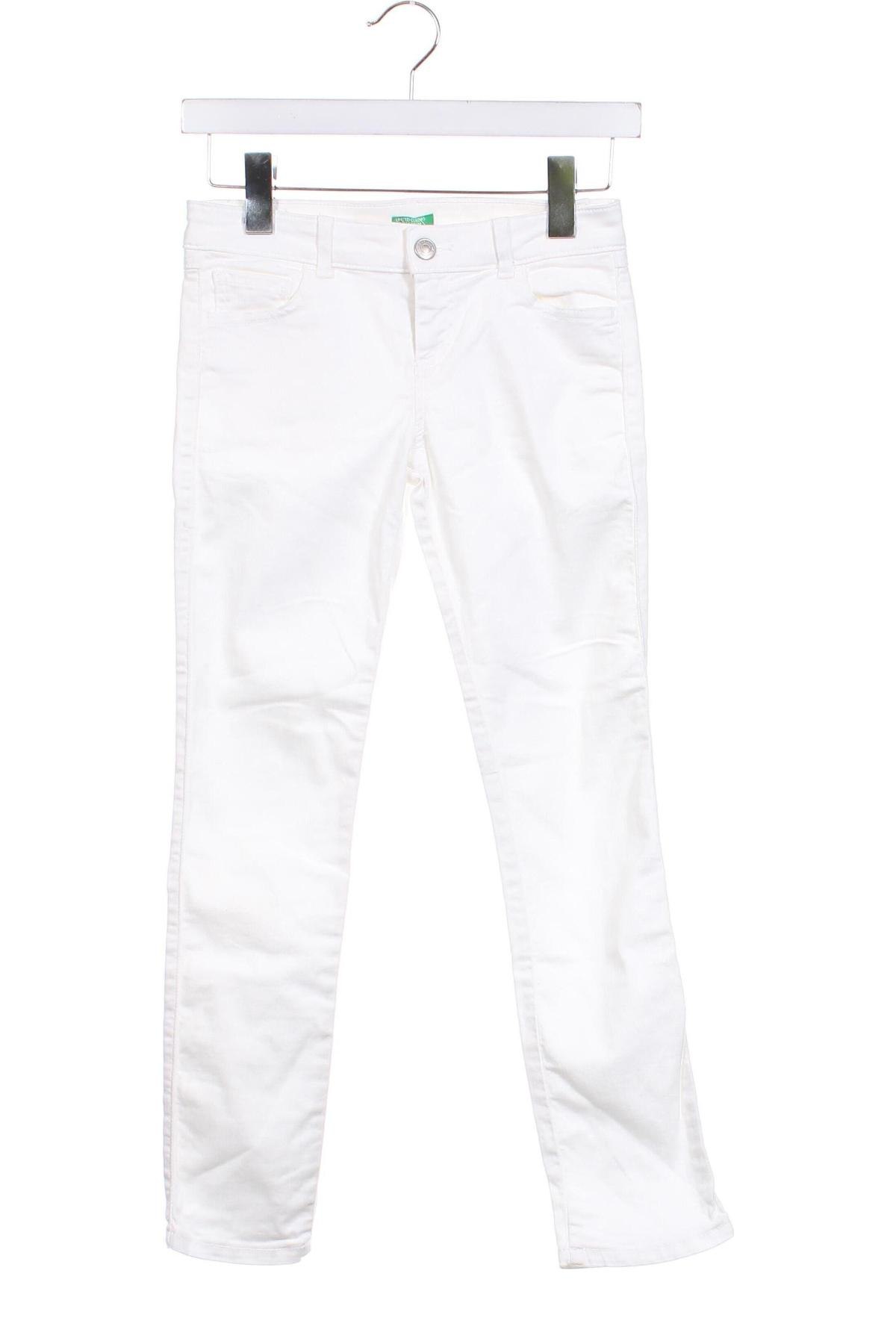 Kinderjeans United Colors Of Benetton, Größe 9-10y/ 140-146 cm, Farbe Weiß, Preis € 15,35