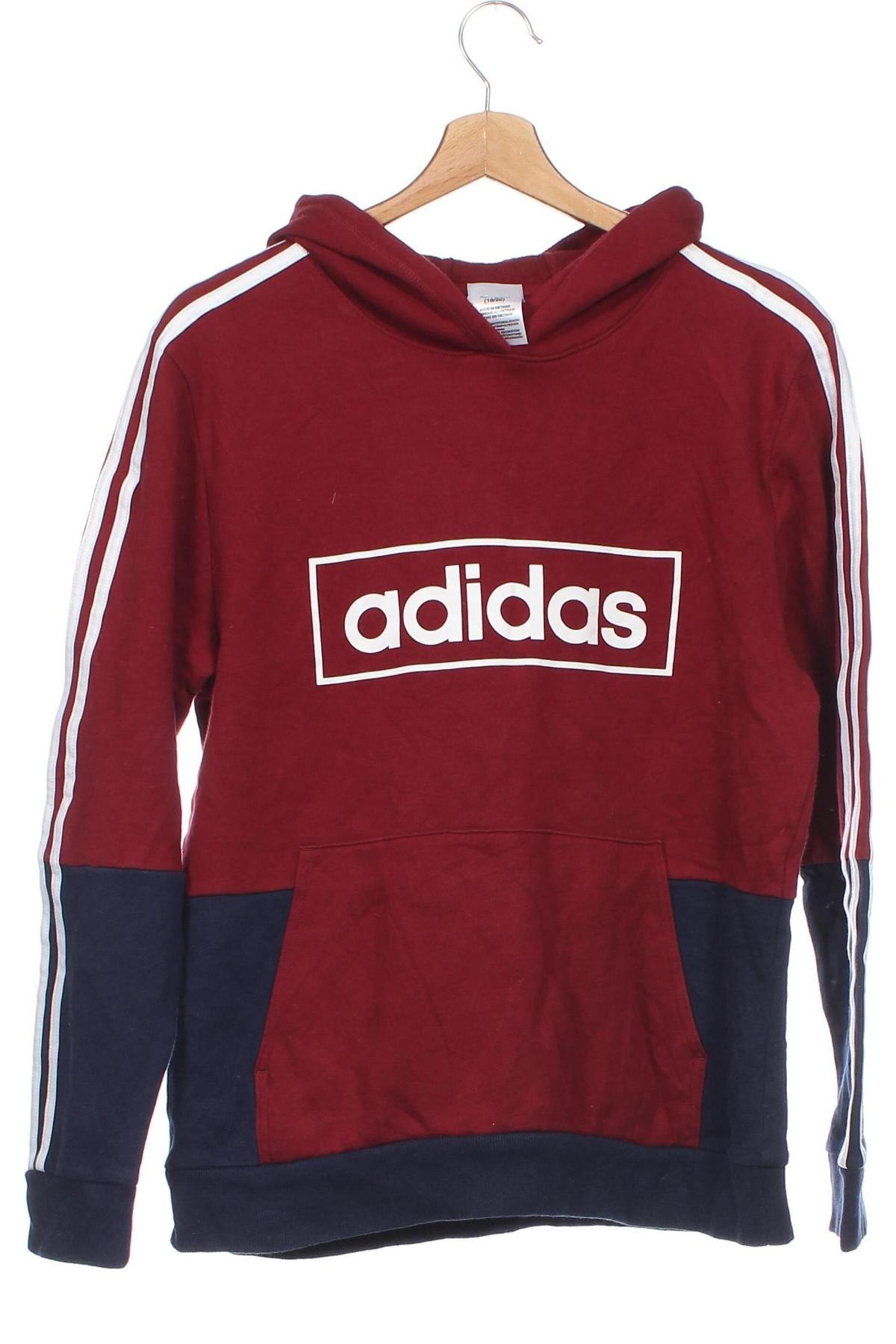 Gyerek sweatshirt Adidas, Méret 15-18y / 170-176 cm, Szín Piros, Ár 11 416 Ft