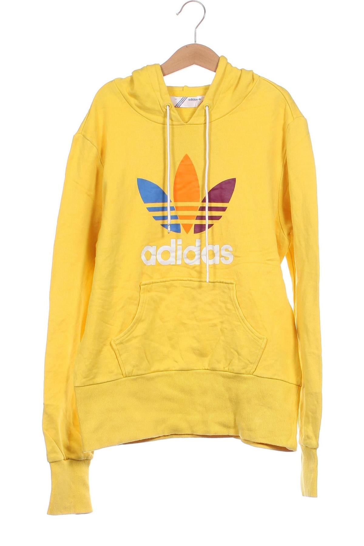 Dziecięca bluza Adidas Originals, Rozmiar 10-11y/ 146-152 cm, Kolor Żółty, Cena 143,93 zł