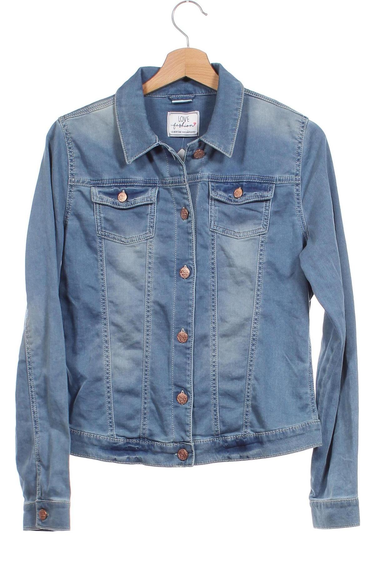 Kinder Jeansjacke F&F, Größe 13-14y/ 164-168 cm, Farbe Blau, Preis € 9,99