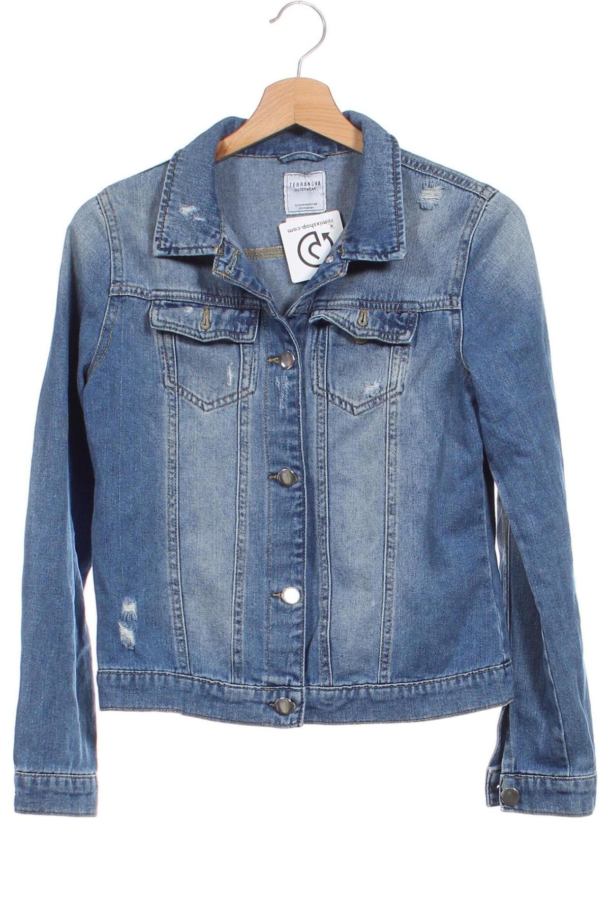 Kinder Jeansjacke Terranova, Größe 14-15y/ 168-170 cm, Farbe Blau, Preis € 9,99