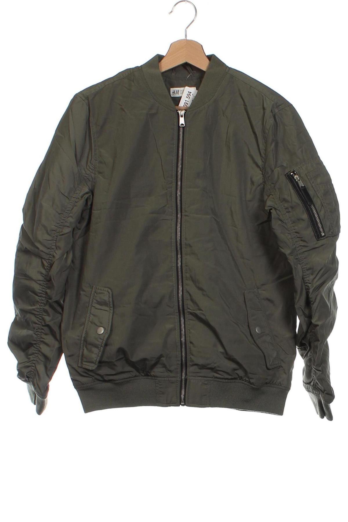 Kinderjacke H&M, Größe 14-15y/ 168-170 cm, Farbe Grün, Preis € 11,99