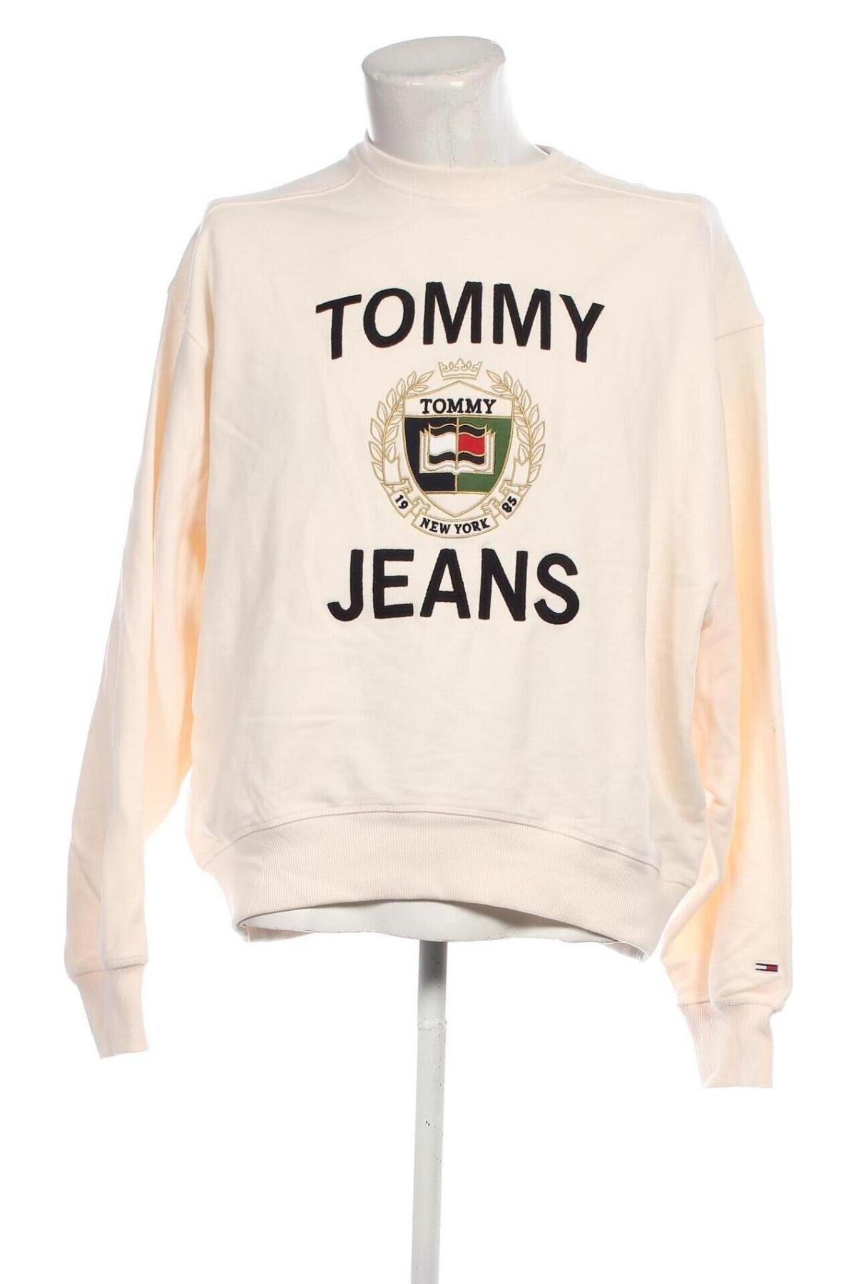 Ανδρική μπλούζα Tommy Jeans, Μέγεθος M, Χρώμα Εκρού, Τιμή 34,79 €