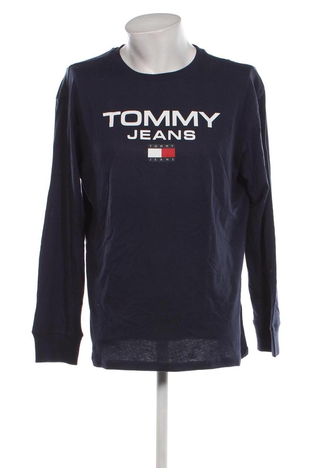 Bluză de bărbați Tommy Jeans, Mărime XL, Culoare Albastru, Preț 175,99 Lei