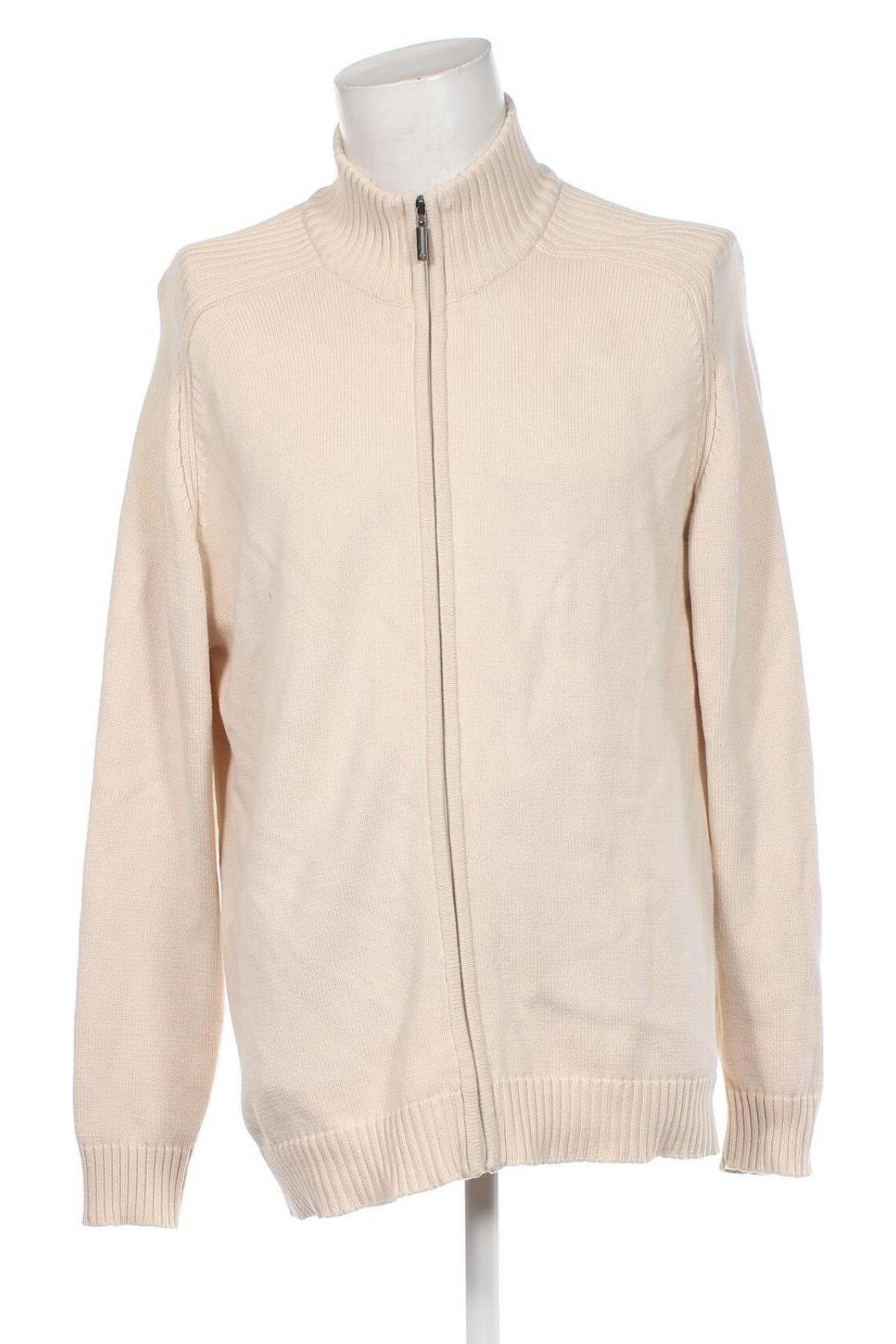 Herren Strickjacke Angelo Litrico, Größe 3XL, Farbe Beige, Preis € 14,84