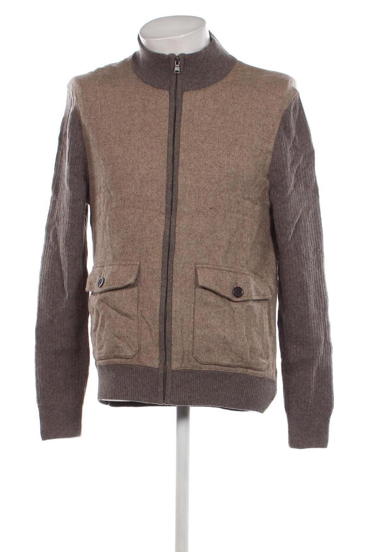 Herren Strickjacke Hackett, Größe L, Farbe Beige, Preis € 66,80