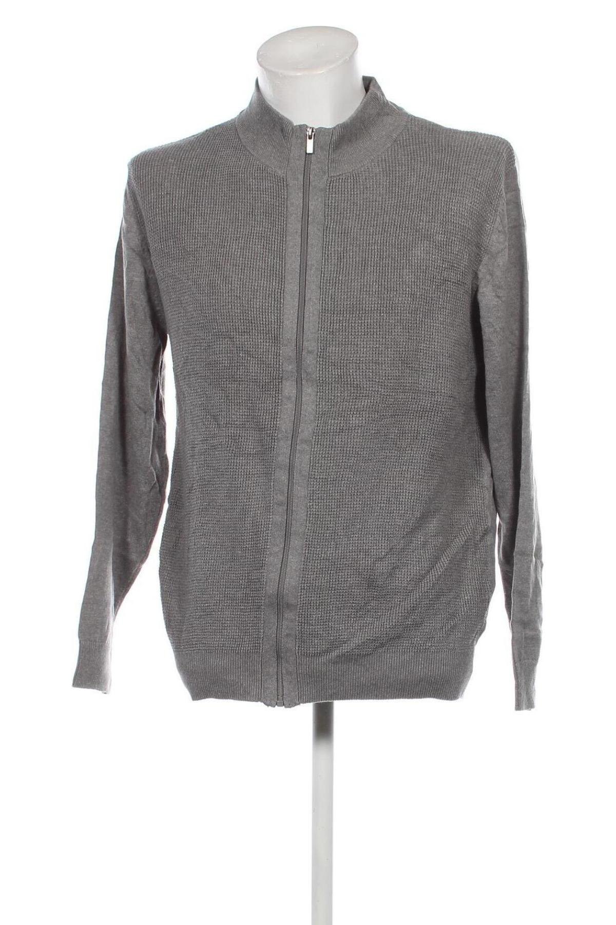 Herren Strickjacke Straight Up, Größe L, Farbe Grau, Preis 7,49 €