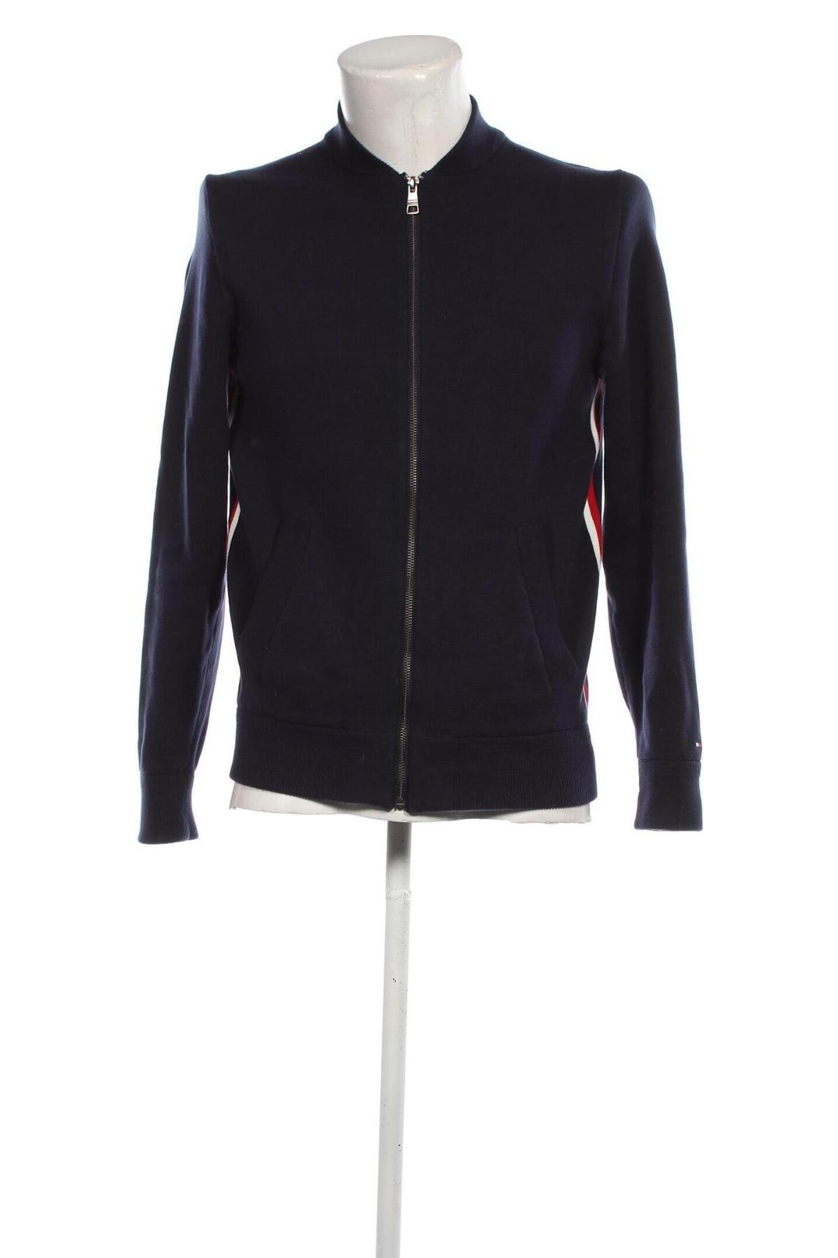 Herren Strickjacke Tommy Hilfiger, Größe S, Farbe Blau, Preis 57,79 €