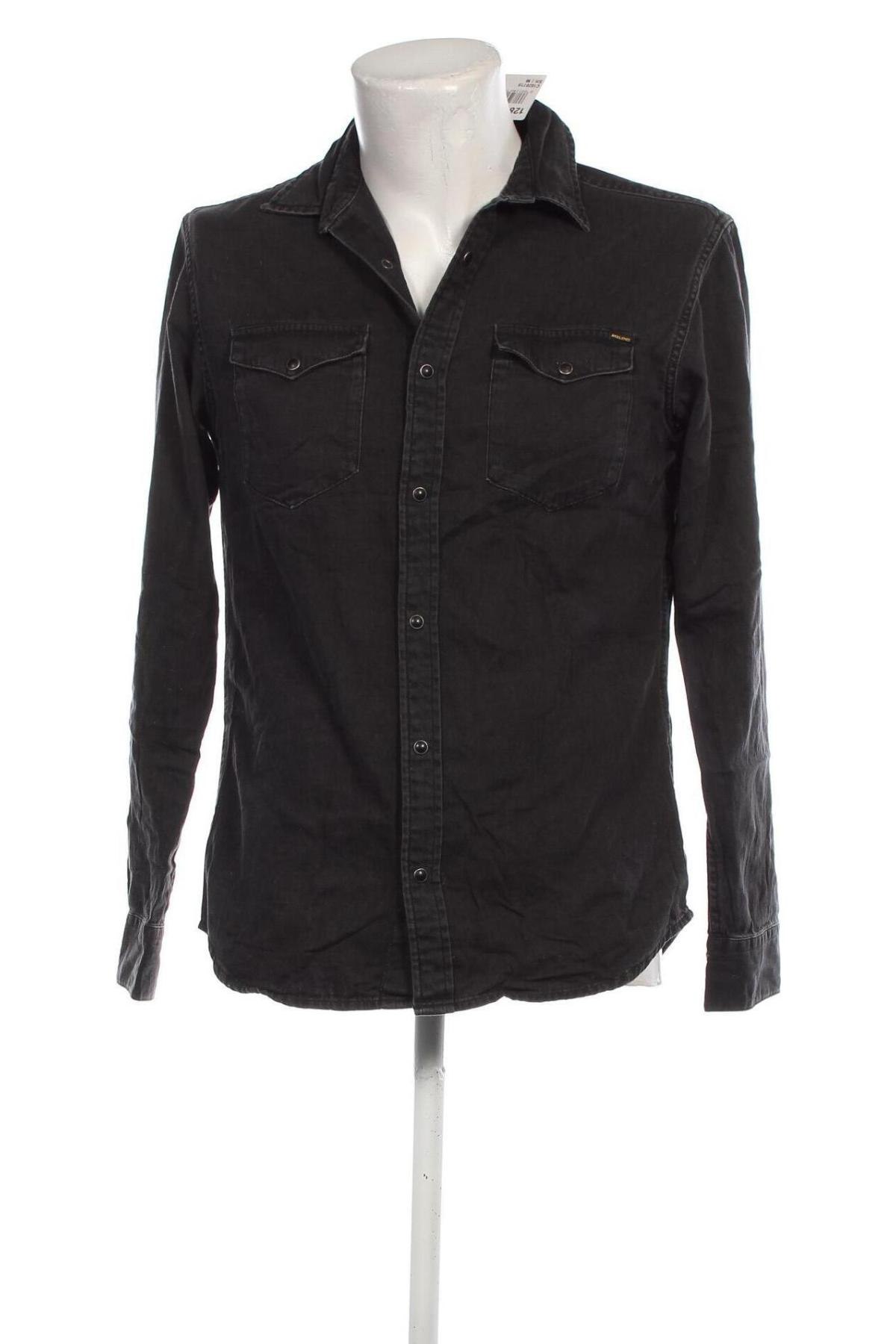 Cămașă de bărbați Jack & Jones, Mărime M, Culoare Gri, Preț 22,99 Lei