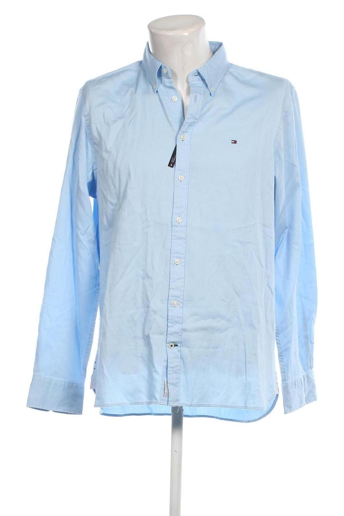 Herrenhemd Tommy Hilfiger, Größe XXL, Farbe Blau, Preis € 59,99