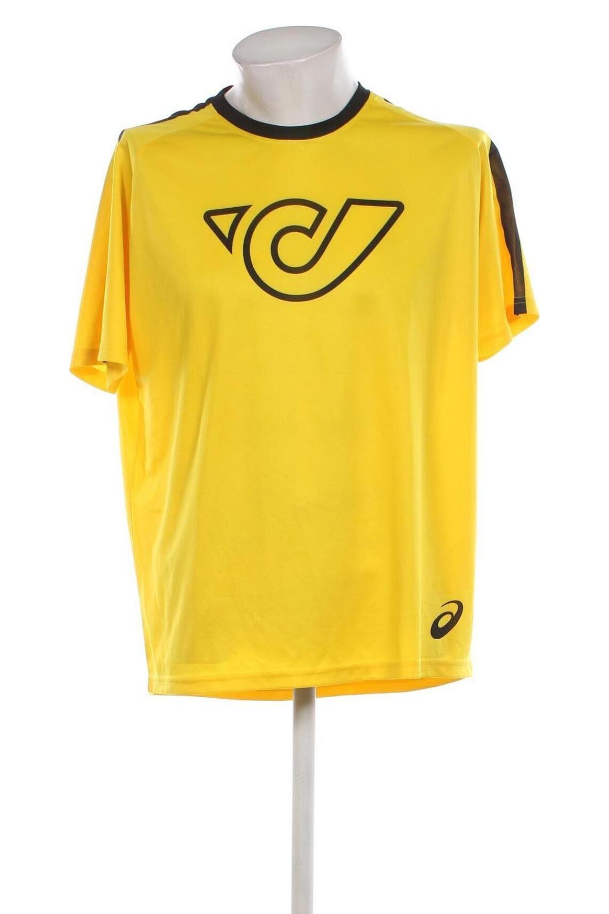 Męski T-shirt ASICS, Rozmiar XL, Kolor Żółty, Cena 47,99 zł