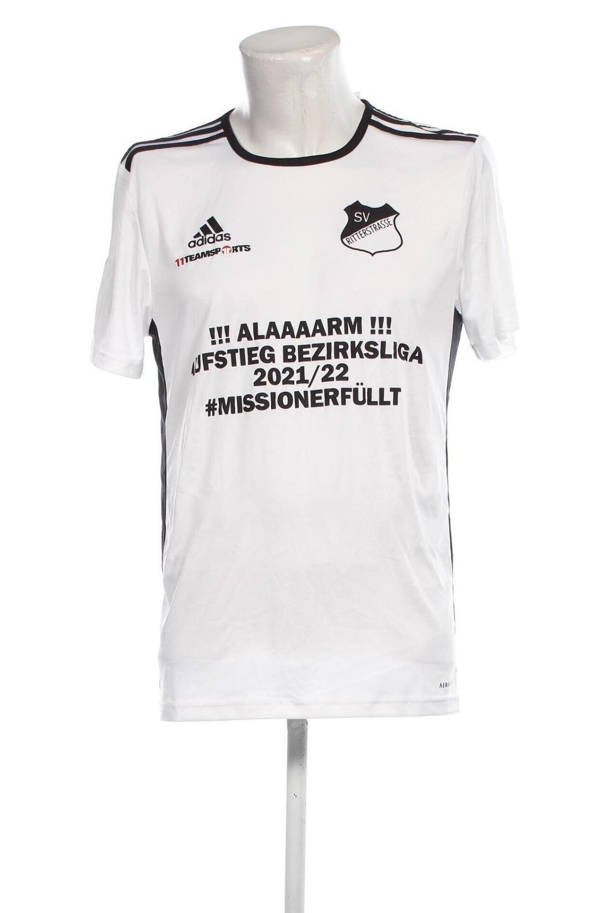 Męski T-shirt Adidas, Rozmiar L, Kolor Biały, Cena 64,77 zł