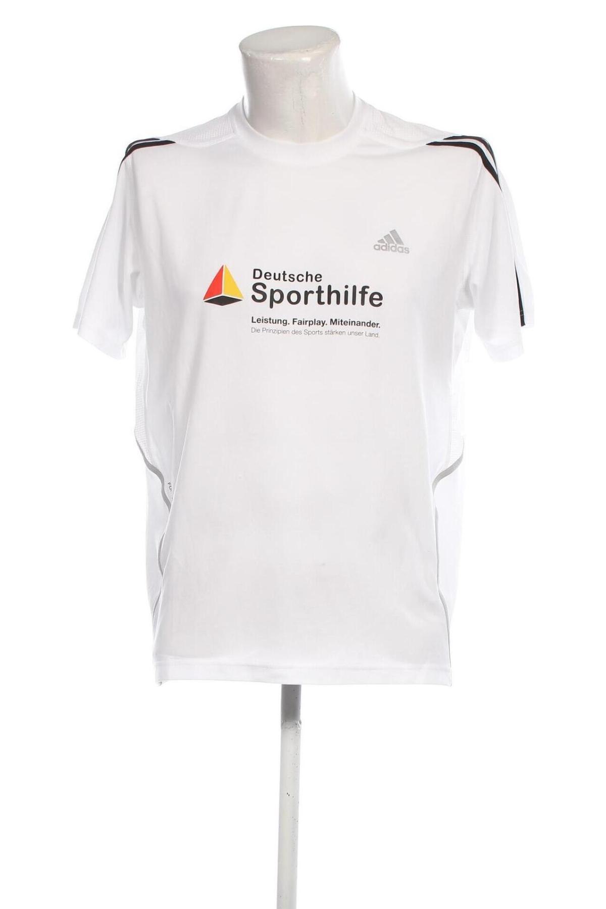 Ανδρικό t-shirt Adidas, Μέγεθος M, Χρώμα Λευκό, Τιμή 16,70 €