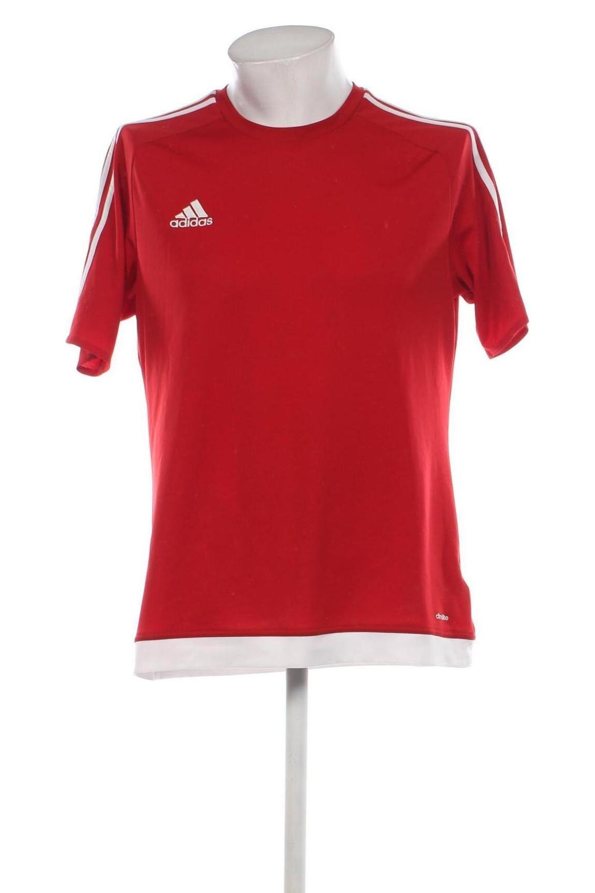 Herren T-Shirt Adidas, Größe L, Farbe Rot, Preis 18,79 €