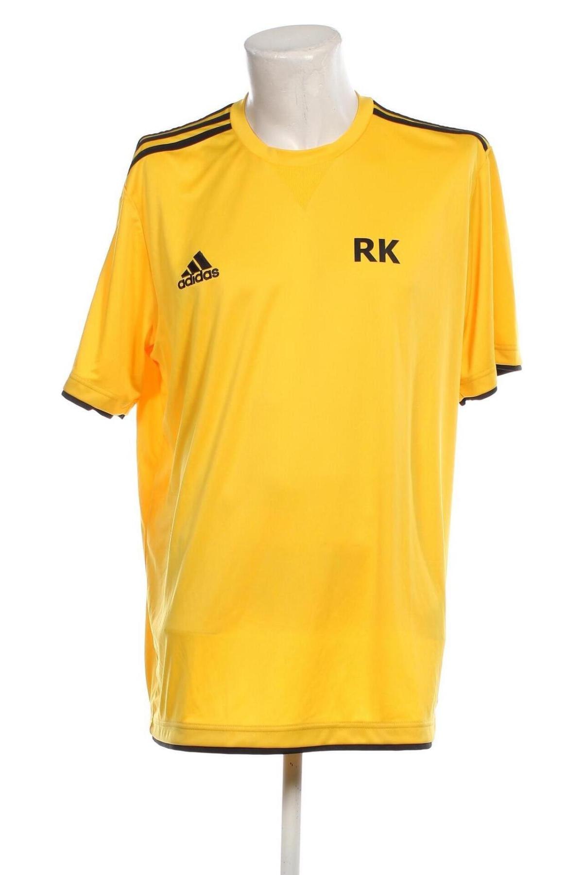 Herren T-Shirt Adidas, Größe XXL, Farbe Gelb, Preis 18,79 €