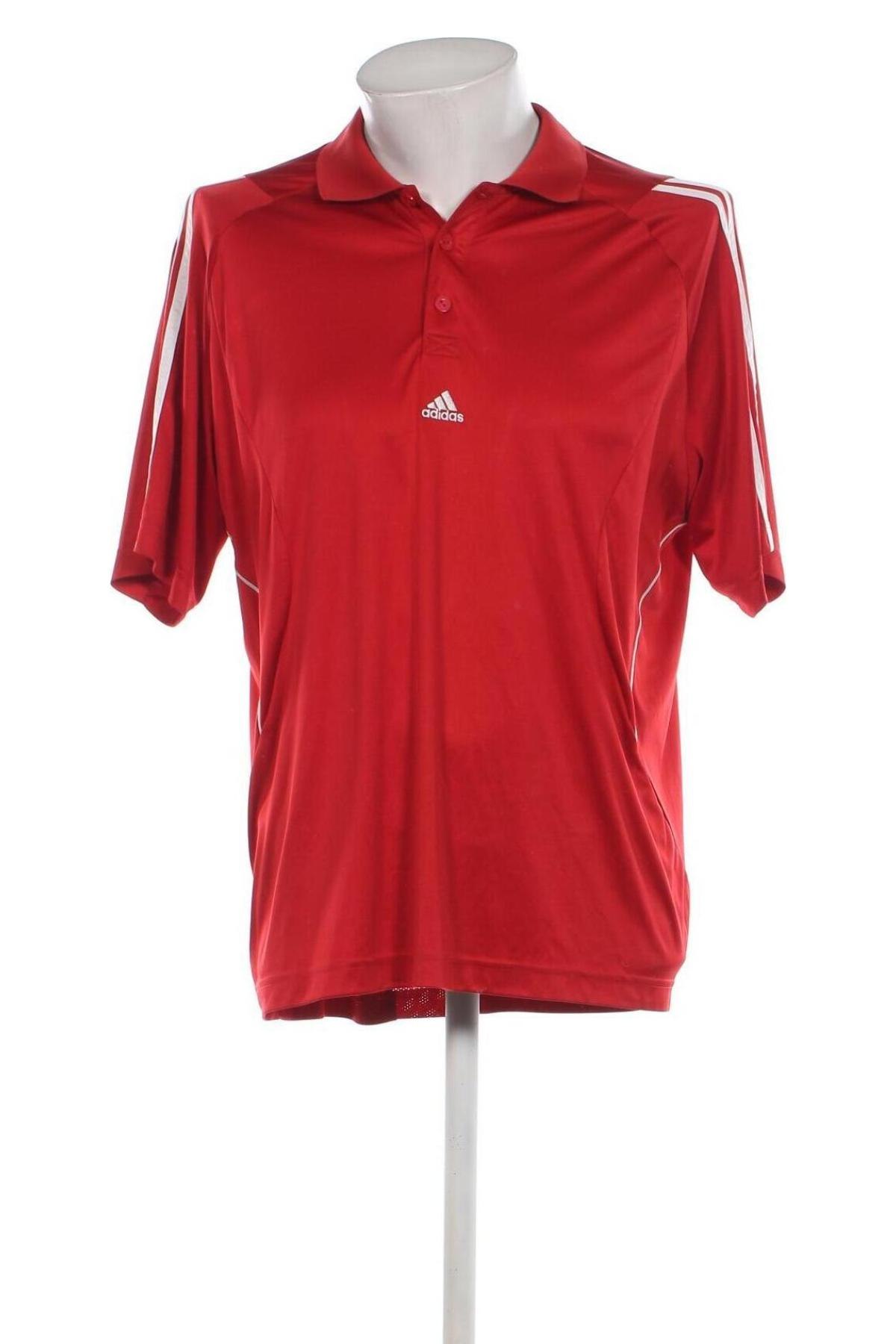 Herren T-Shirt Adidas, Größe L, Farbe Rot, Preis € 18,79