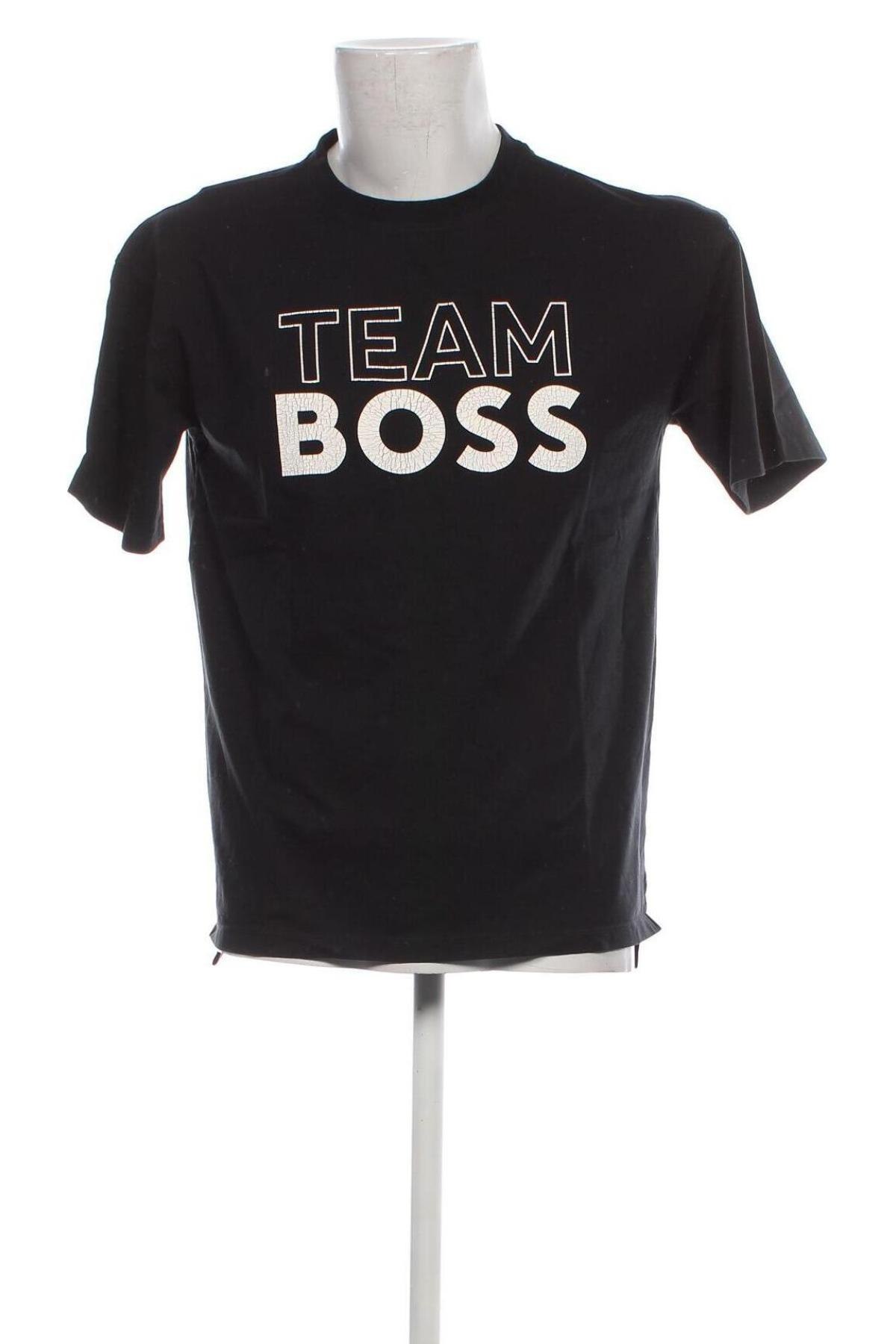 Męski T-shirt BOSS, Rozmiar M, Kolor Czarny, Cena 303,86 zł