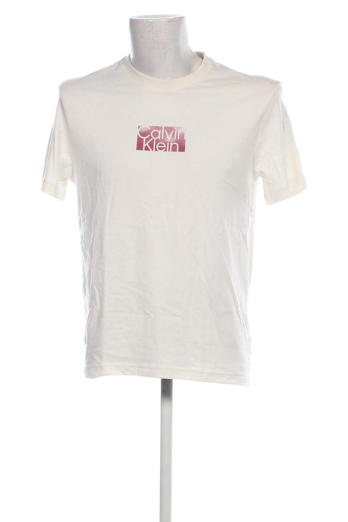 Ανδρικό t-shirt Calvin Klein, Μέγεθος L, Χρώμα Λευκό, Τιμή 42,29 €