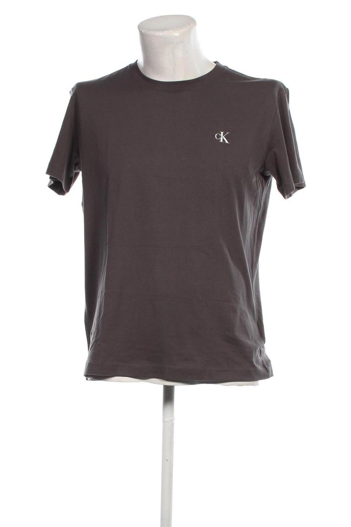 Herren T-Shirt Calvin Klein Jeans, Größe M, Farbe Grau, Preis 17,99 €