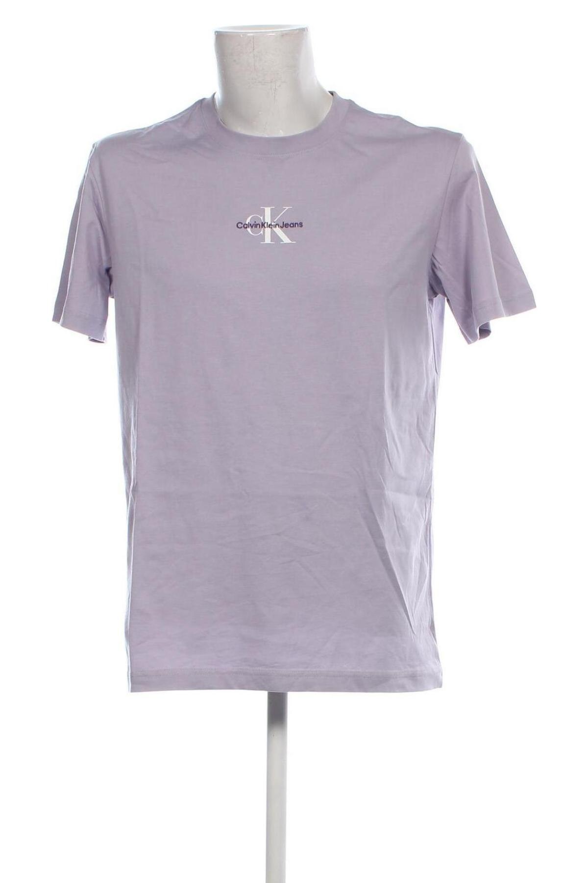 Męski T-shirt Calvin Klein Jeans, Rozmiar S, Kolor Fioletowy, Cena 141,99 zł