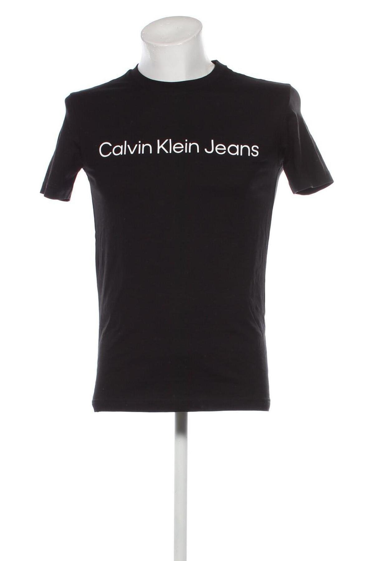 Мъжка тениска Calvin Klein Jeans, Размер M, Цвят Черен, Цена 44,99 лв.