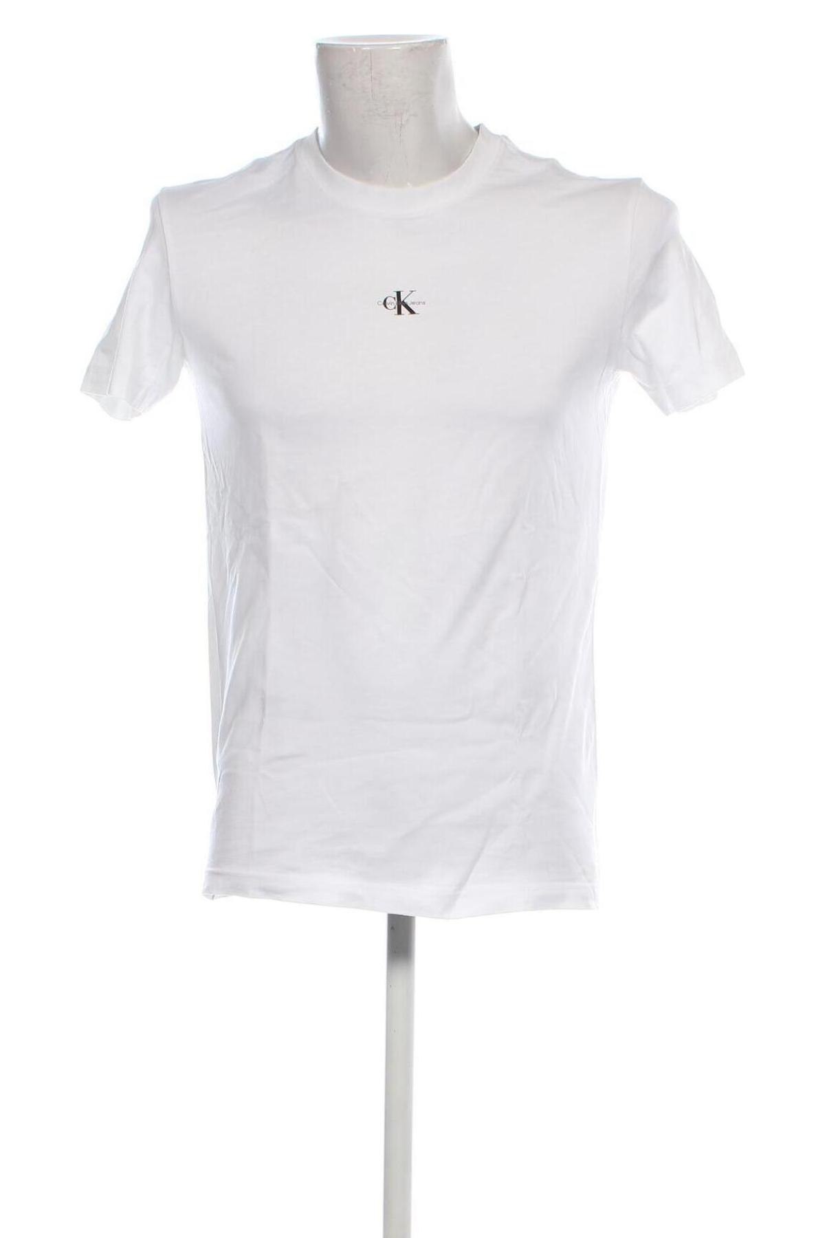 Męski T-shirt Calvin Klein Jeans, Rozmiar M, Kolor Biały, Cena 141,99 zł