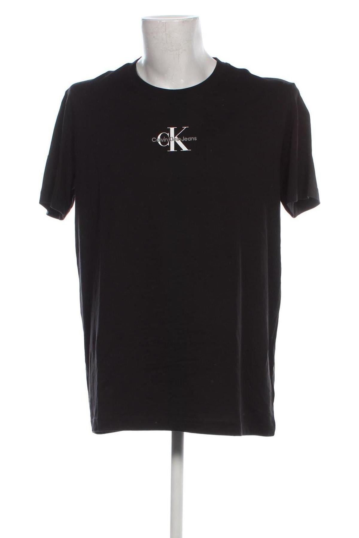 Herren T-Shirt Calvin Klein Jeans, Größe XXL, Farbe Schwarz, Preis 47,79 €