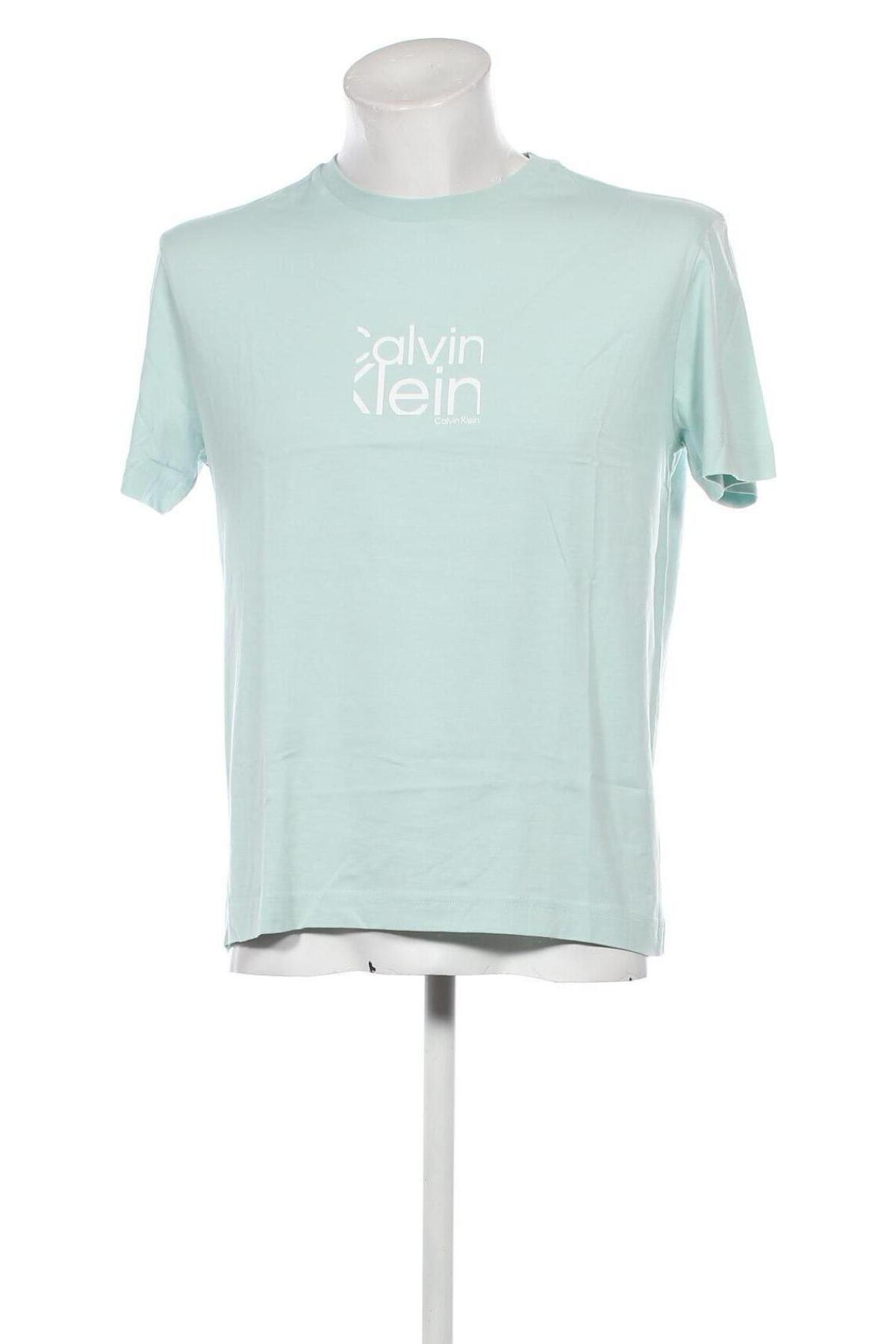 Męski T-shirt Calvin Klein Jeans, Rozmiar L, Kolor Zielony, Cena 137,99 zł