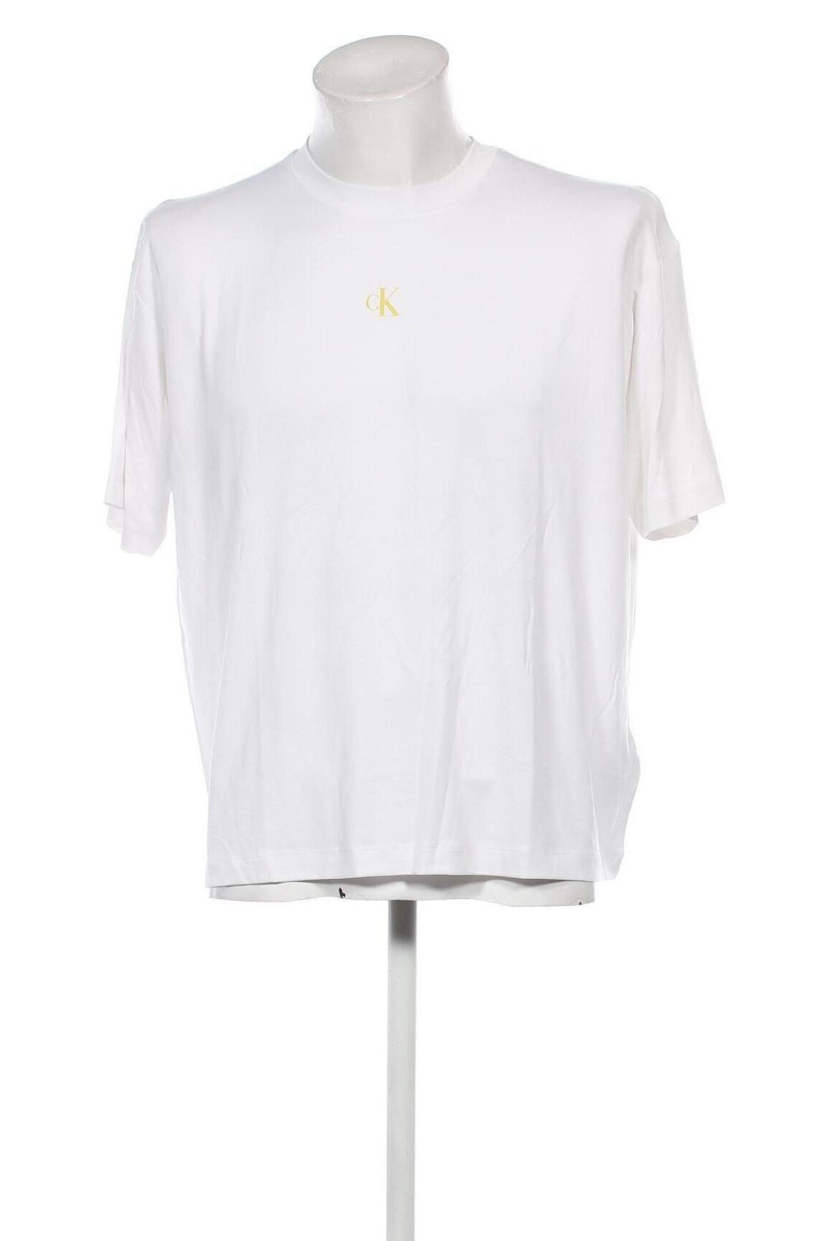 Ανδρικό t-shirt Calvin Klein Jeans, Μέγεθος M, Χρώμα Λευκό, Τιμή 19,49 €