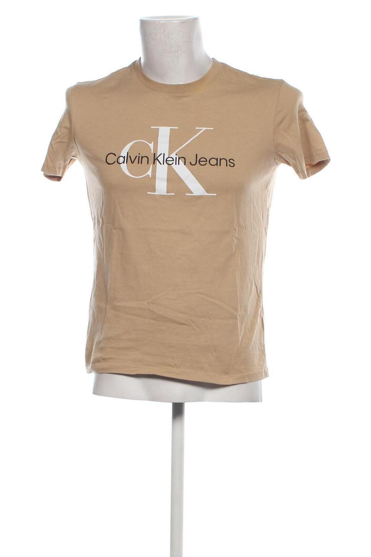 Ανδρικό t-shirt Calvin Klein Jeans, Μέγεθος M, Χρώμα  Μπέζ, Τιμή 42,49 €