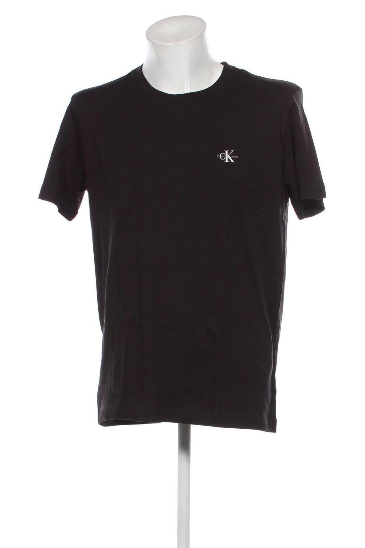 Męski T-shirt Calvin Klein Jeans, Rozmiar L, Kolor Czarny, Cena 130,99 zł