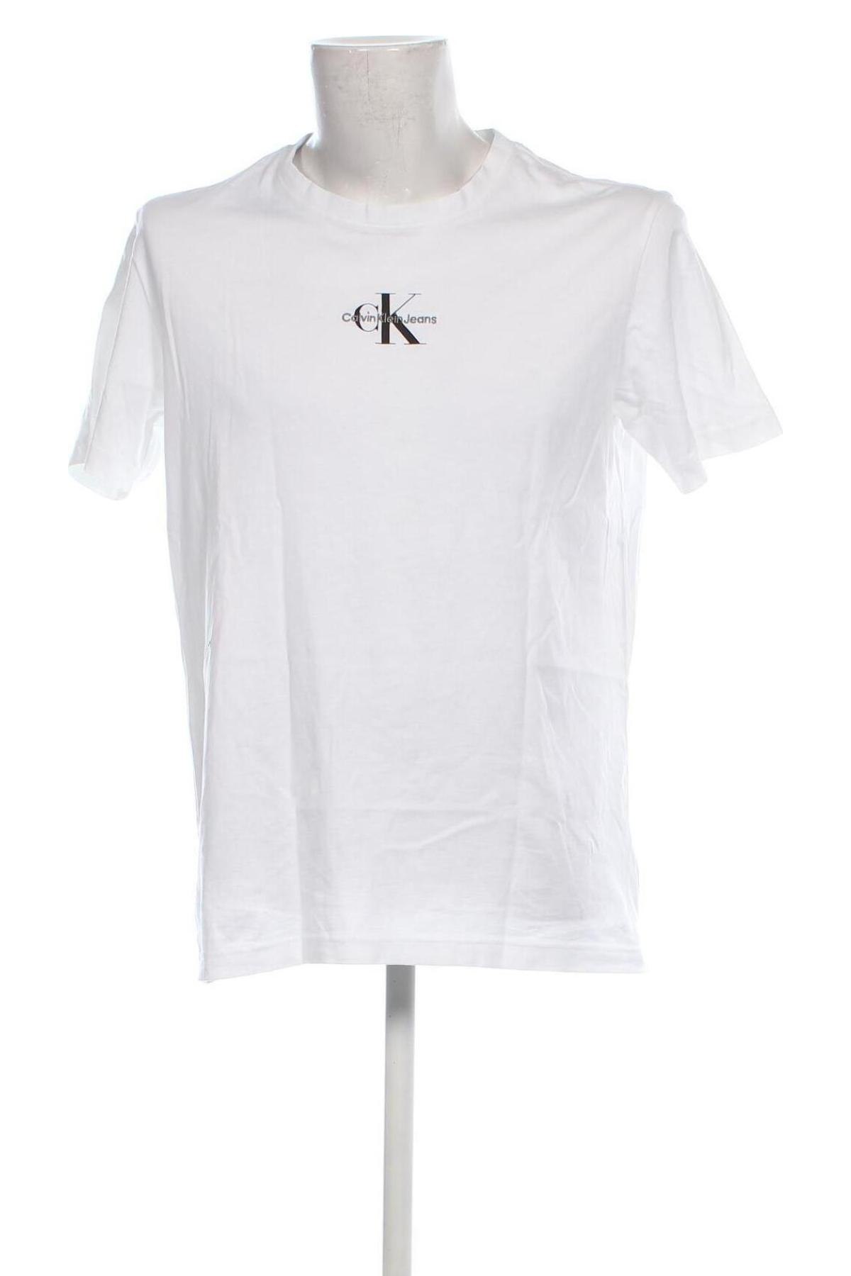 Ανδρικό t-shirt Calvin Klein Jeans, Μέγεθος L, Χρώμα Λευκό, Τιμή 25,99 €