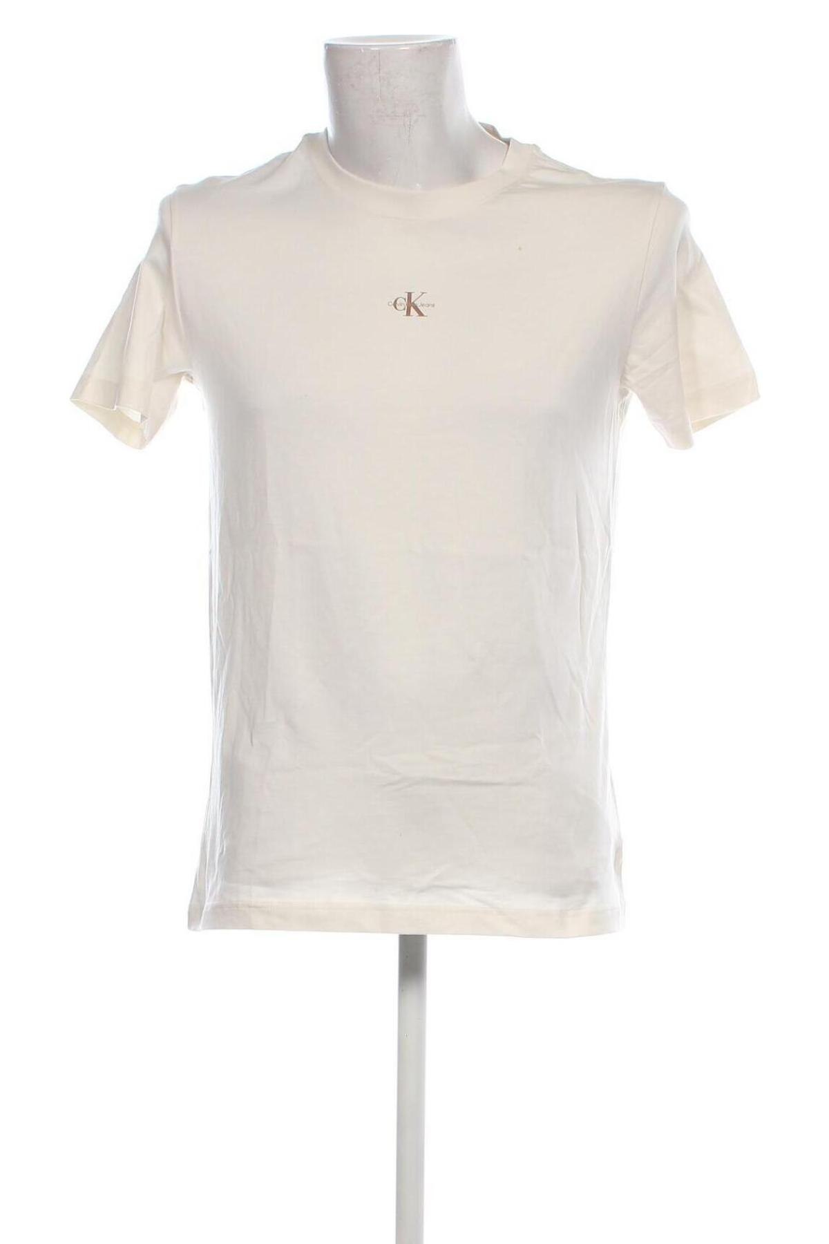 Ανδρικό t-shirt Calvin Klein Jeans, Μέγεθος L, Χρώμα Εκρού, Τιμή 42,49 €