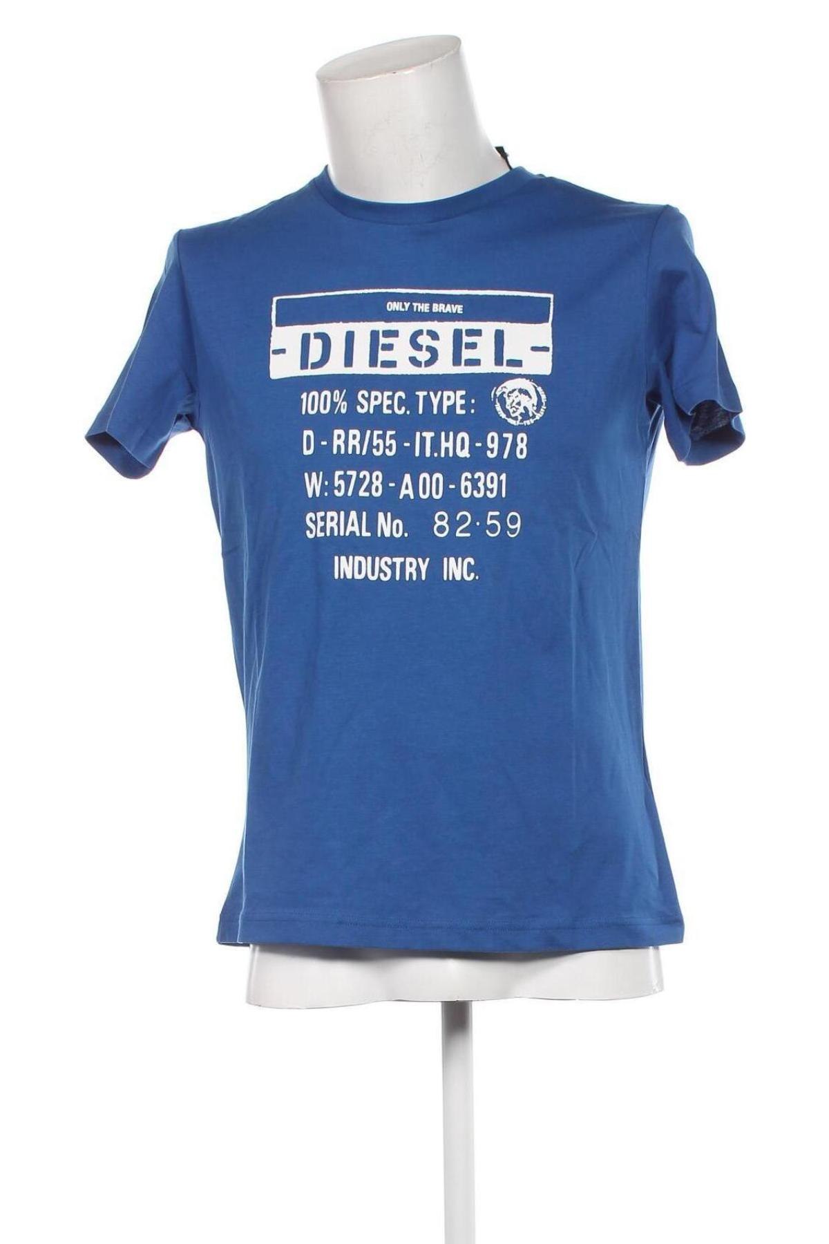 Ανδρικό t-shirt Diesel, Μέγεθος M, Χρώμα Μπλέ, Τιμή 83,79 €