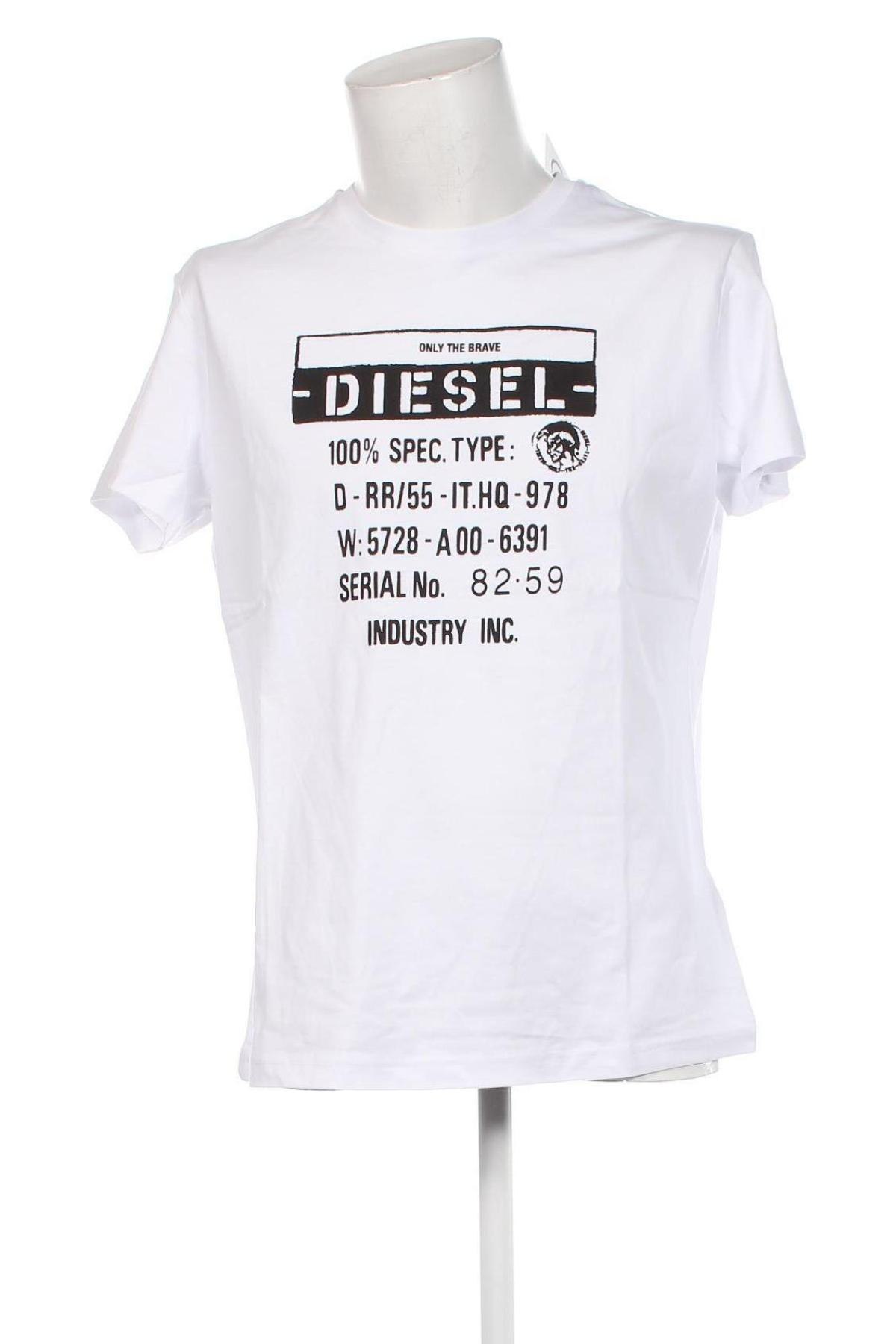 Ανδρικό t-shirt Diesel, Μέγεθος XL, Χρώμα Λευκό, Τιμή 83,99 €