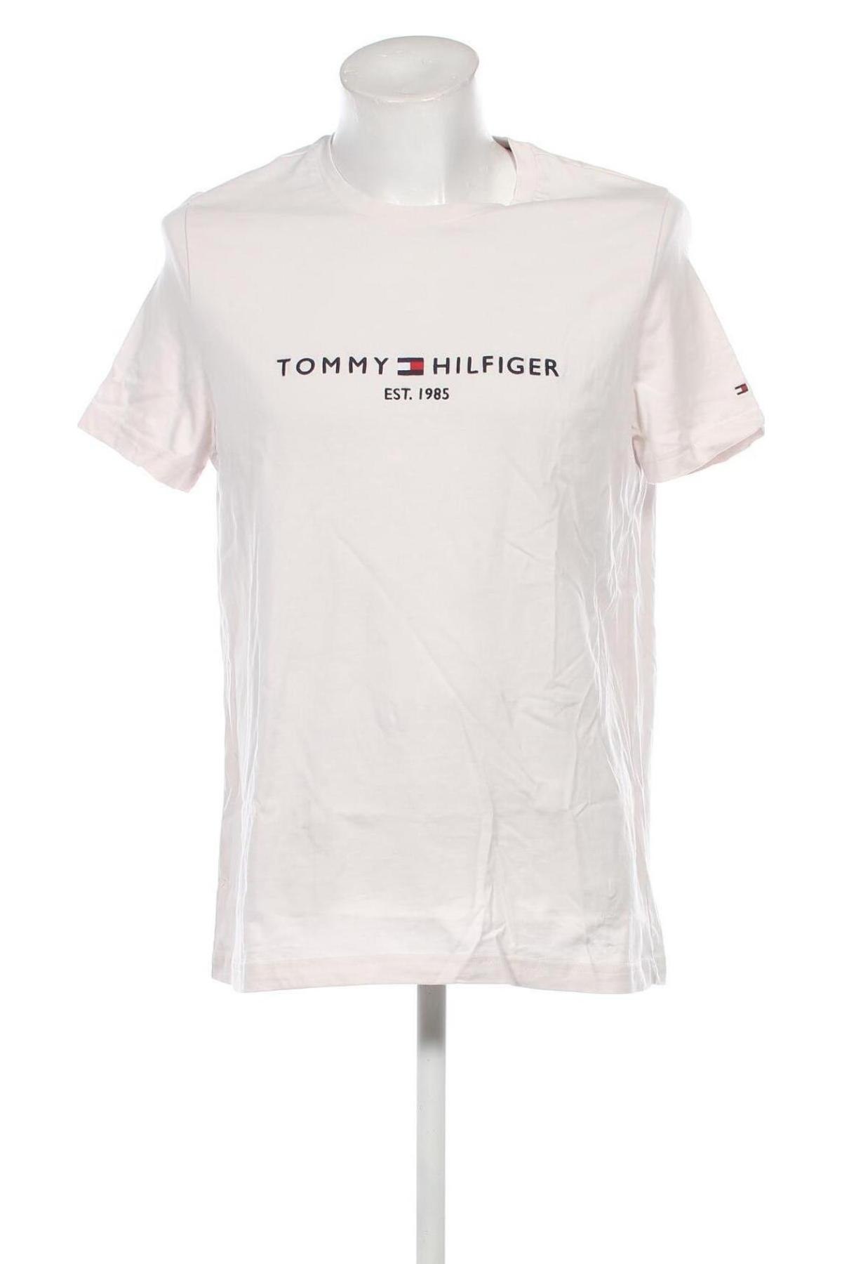 Męski T-shirt Tommy Hilfiger, Rozmiar XXL, Kolor Biały, Cena 165,99 zł