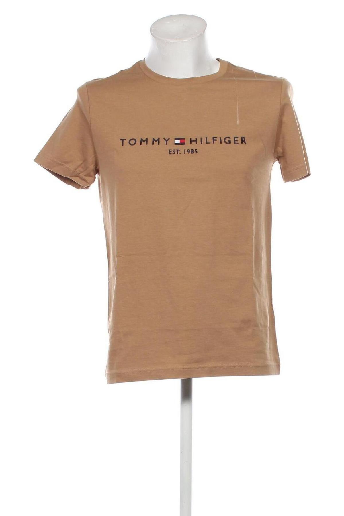 Мъжка тениска Tommy Hilfiger, Размер M, Цвят Кафяв, Цена 82,00 лв.