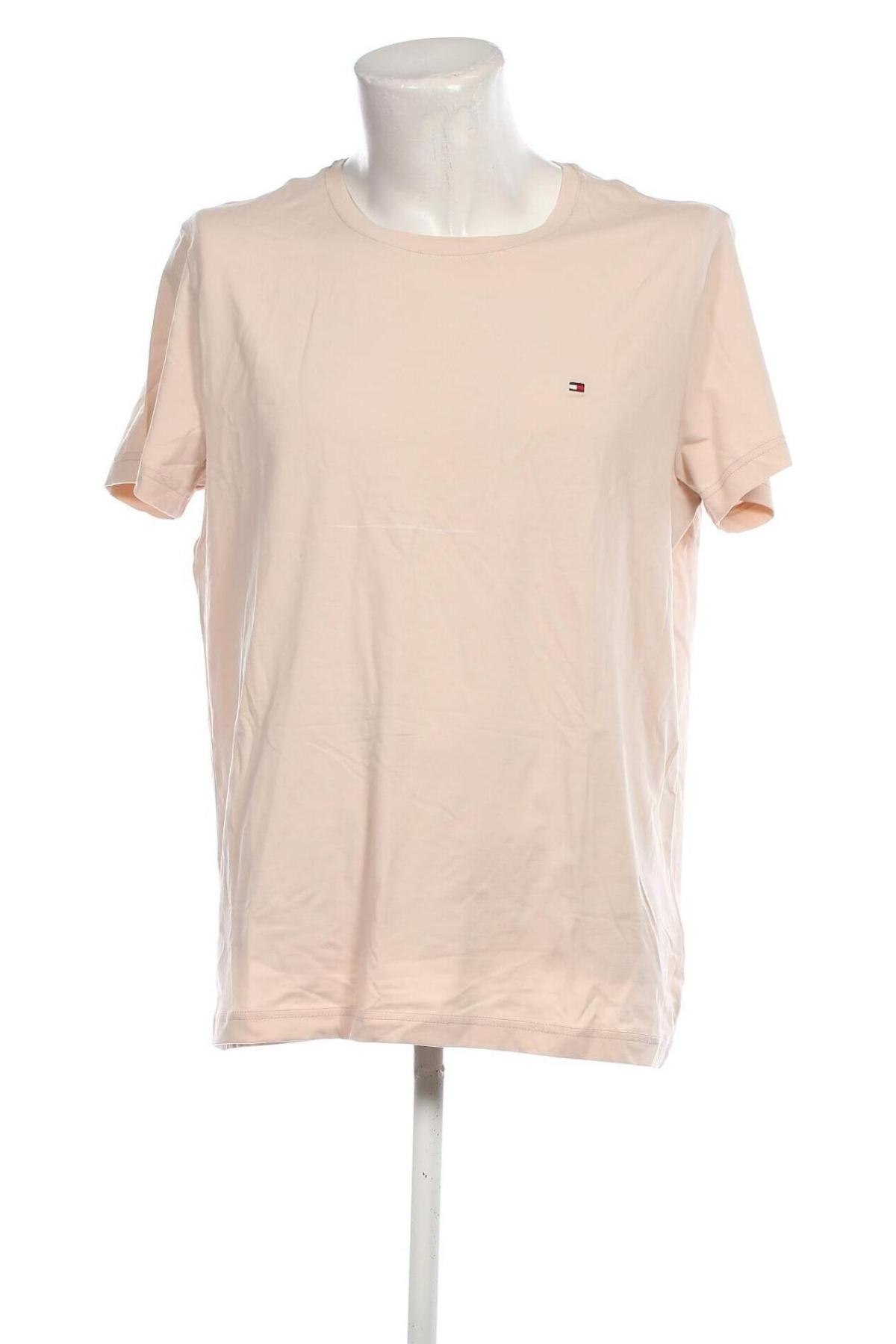 Ανδρικό t-shirt Tommy Hilfiger, Μέγεθος XXL, Χρώμα  Μπέζ, Τιμή 50,99 €